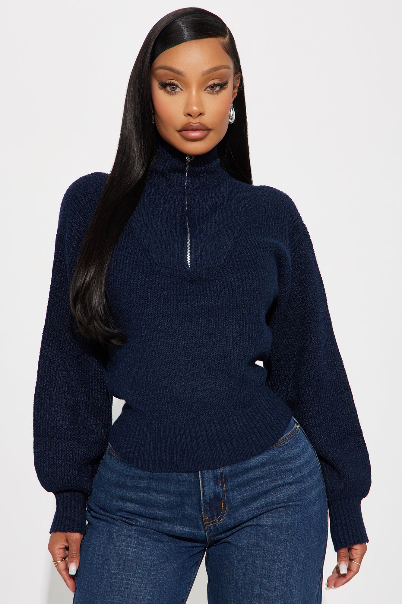 Tell Me About It Sweater - Navy