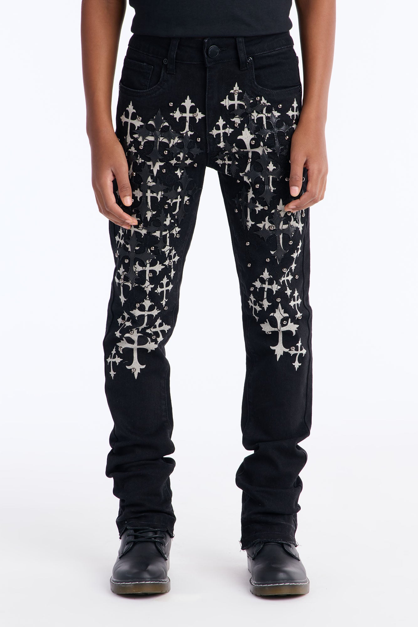 Mini No Secret Flare Pants - Black