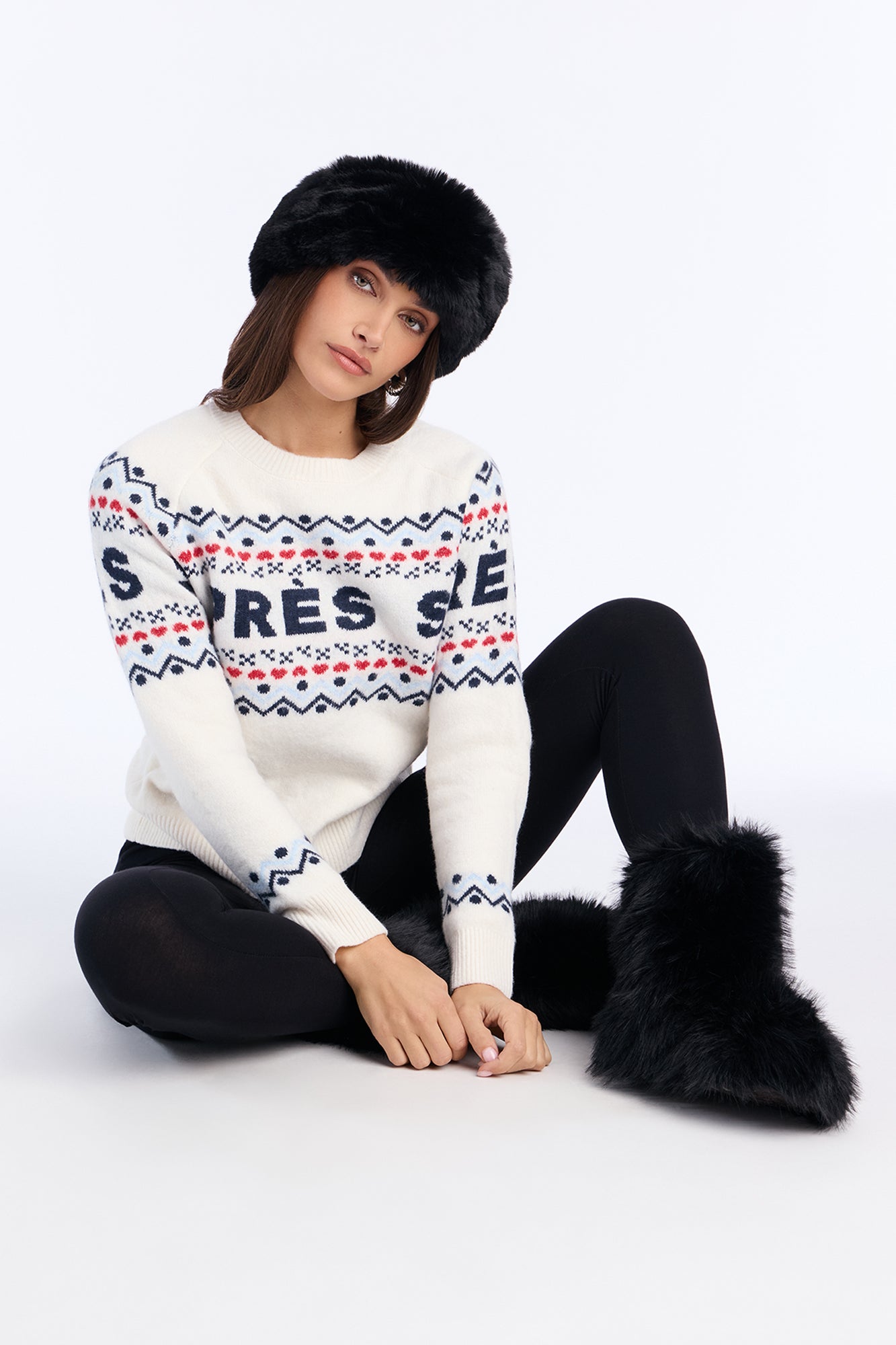 Ski Après Fair Isle Sweater - Ivory/combo