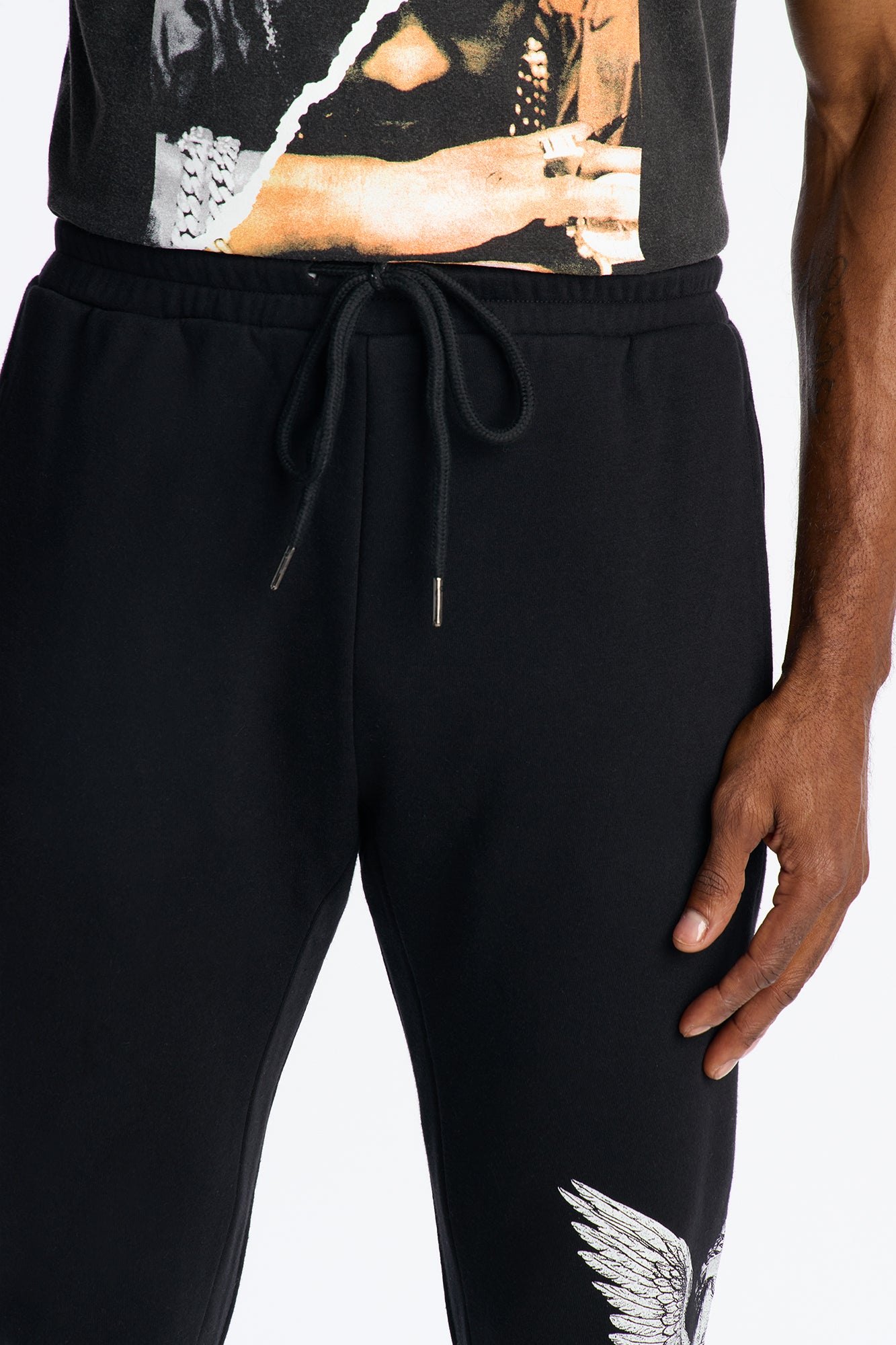 Saint Or Sinner Flared Sweatpants - Black