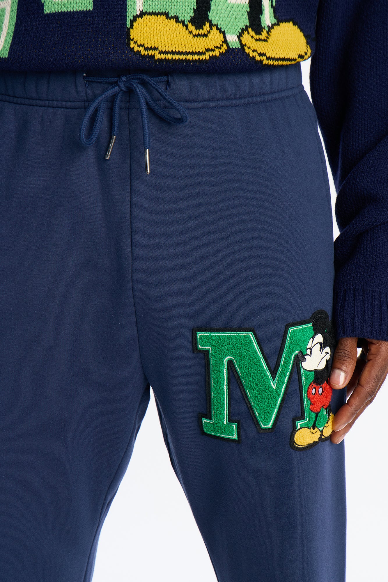 Disney Mr Mickey Patch Sweatpants - Navy