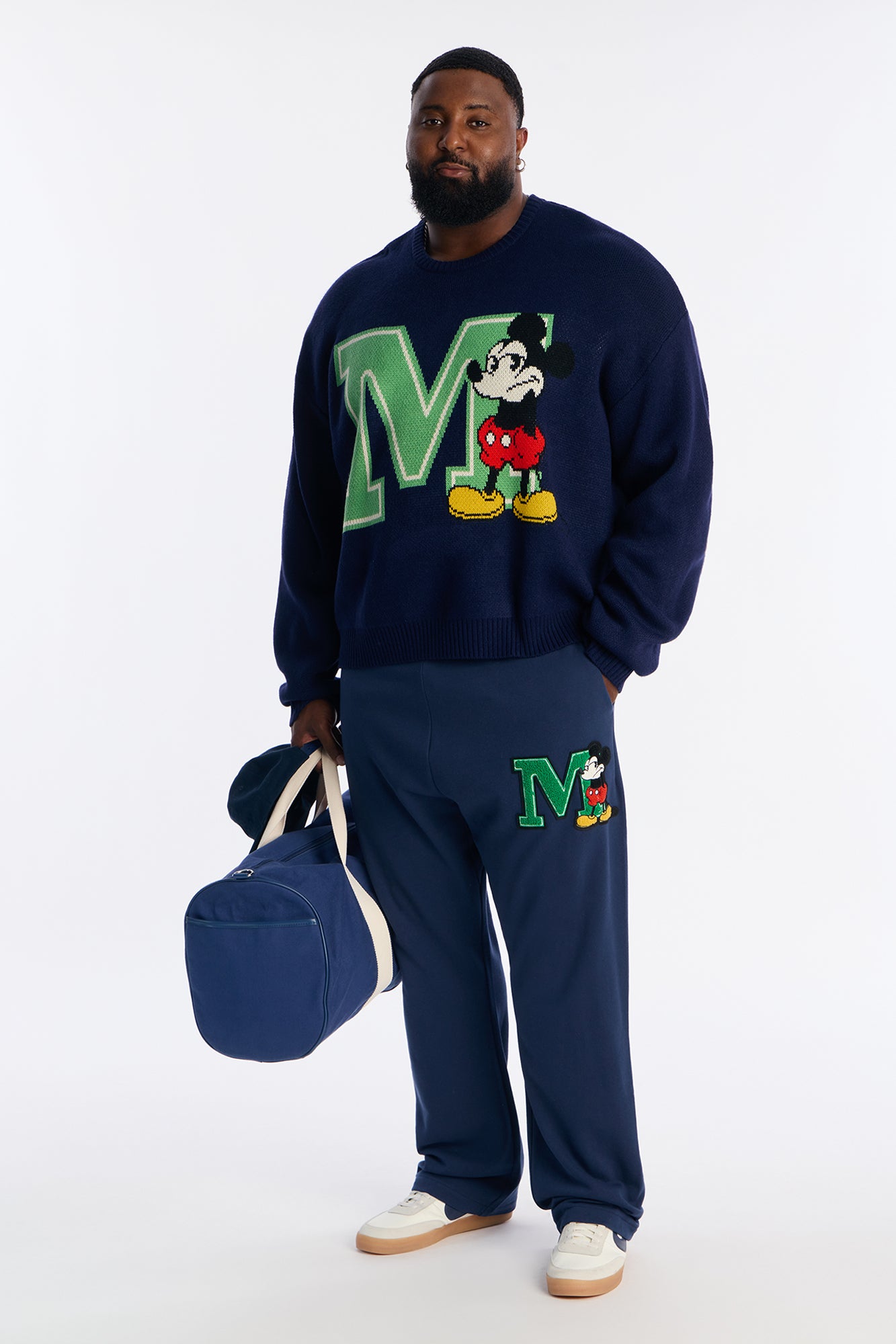 Disney Mr Mickey Patch Sweatpants - Navy