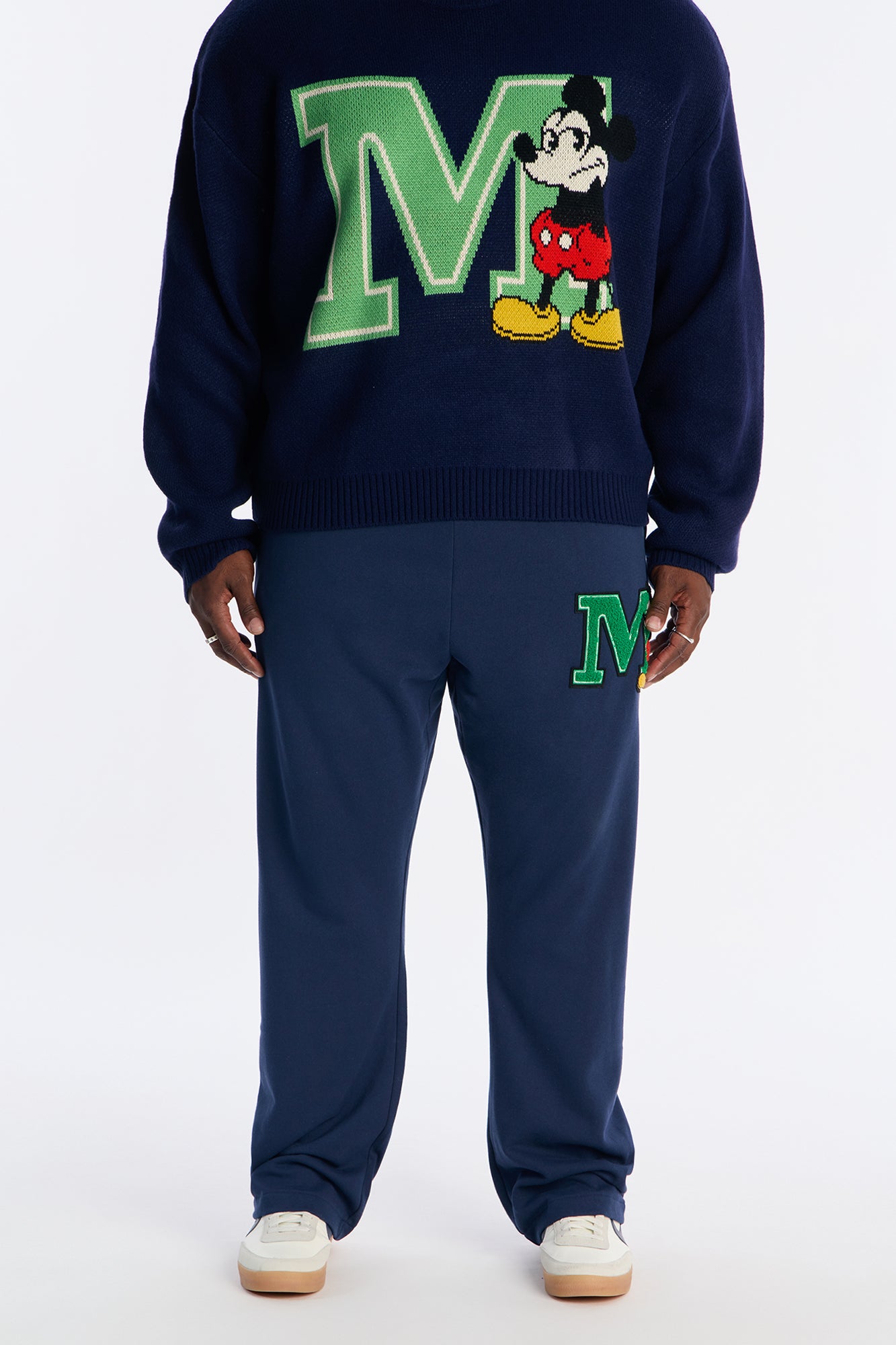 Disney Mr Mickey Patch Sweatpants - Navy