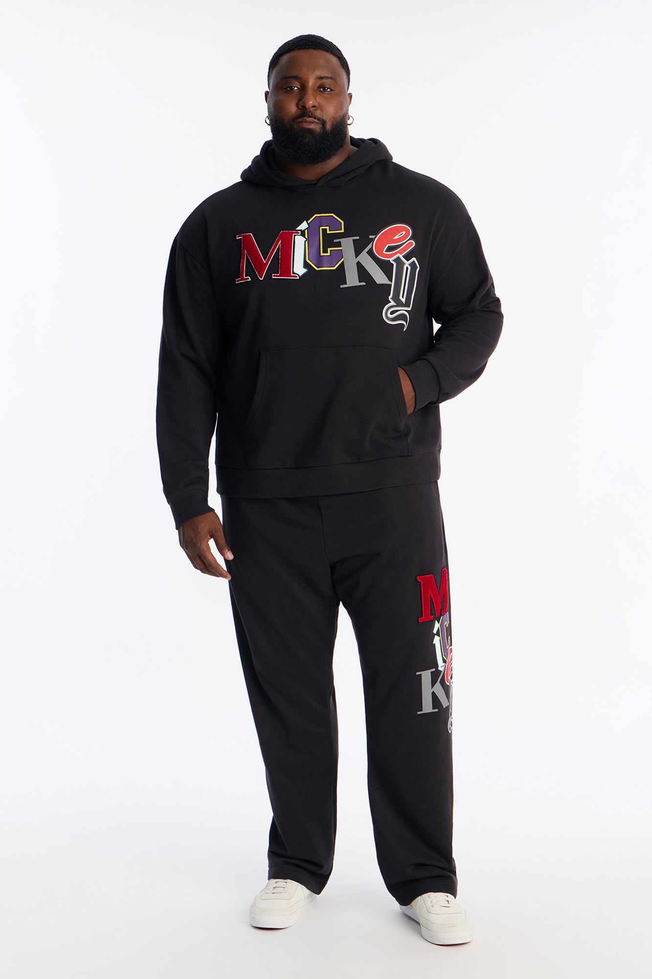 Disney Mickey Patch Hoodie - Black Wash