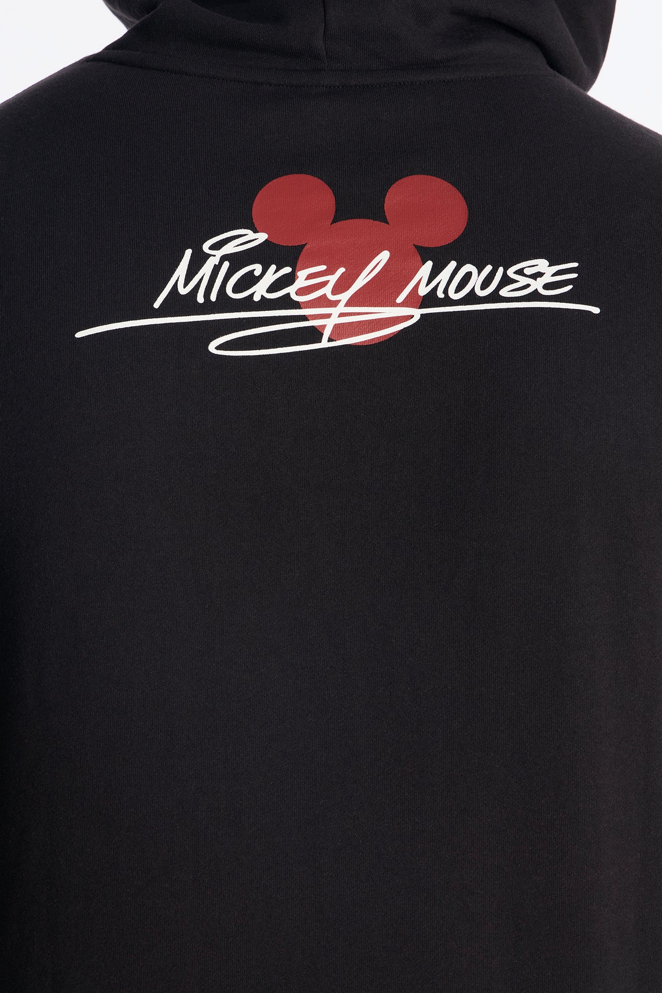 Disney Mickey Patch Hoodie - Black Wash