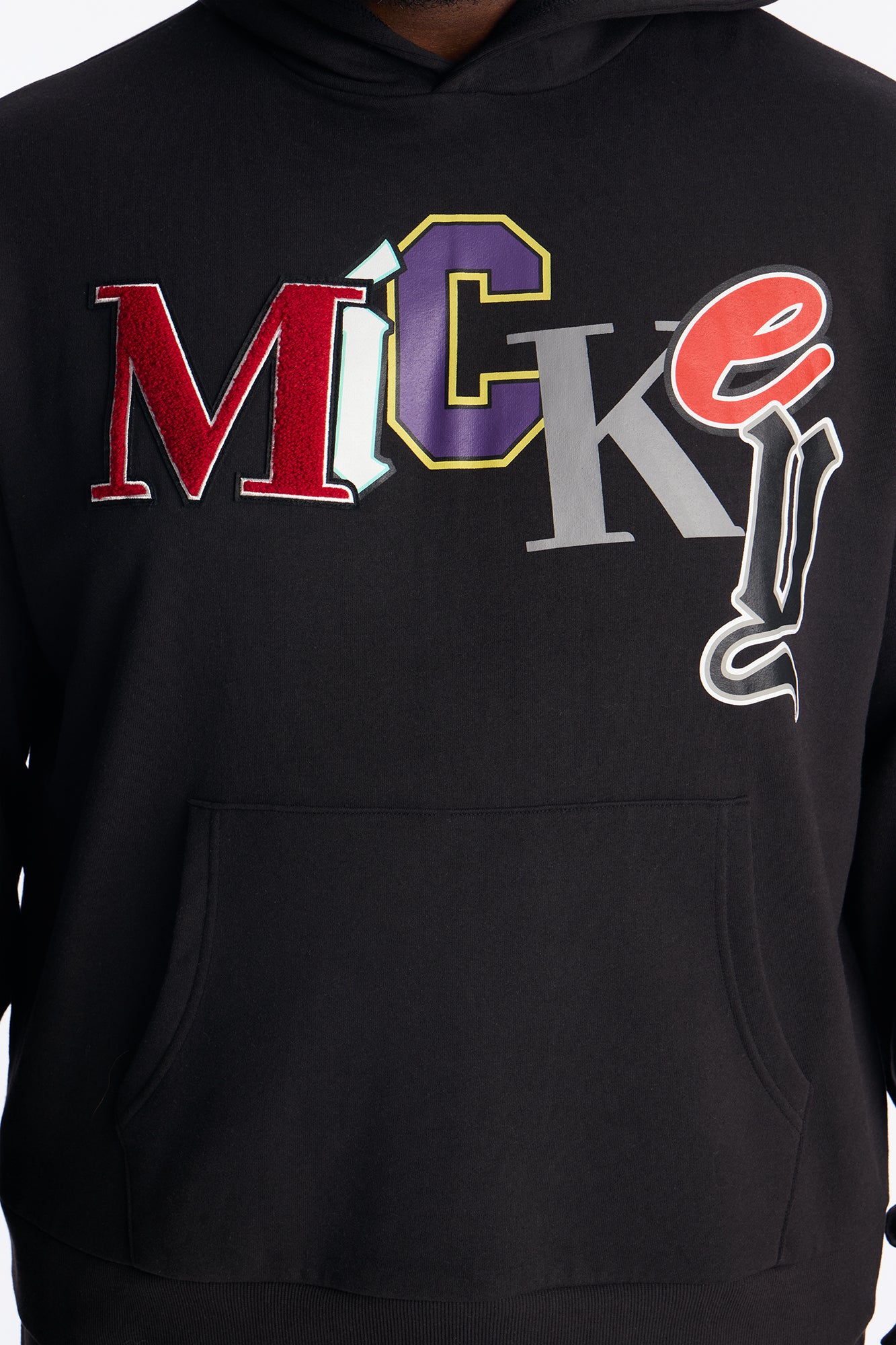 Disney Mickey Patch Hoodie - Black Wash