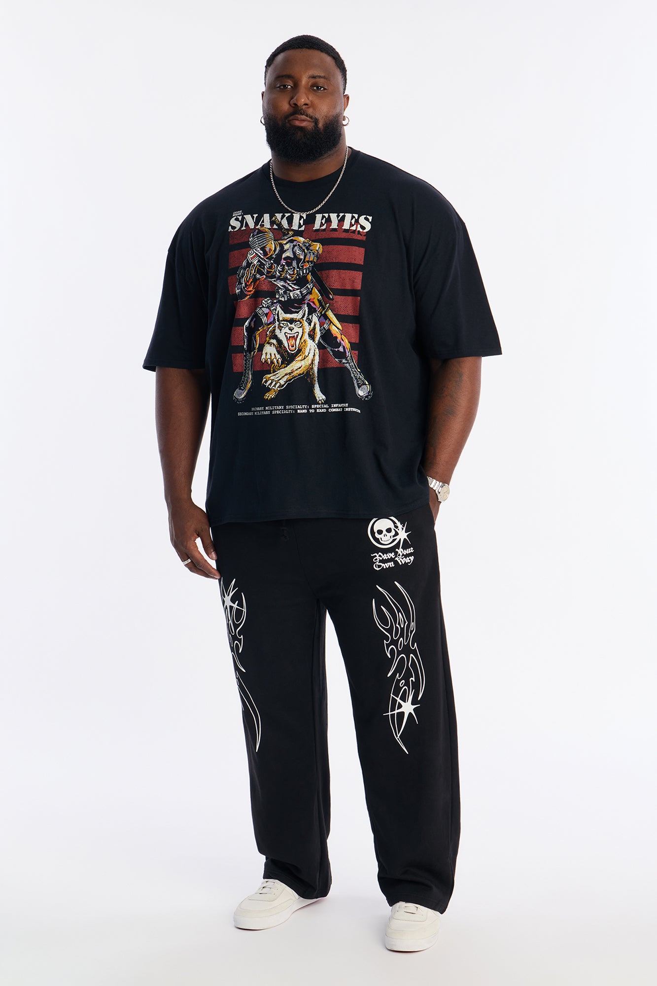 GI Joe Snake Eyes Boxy Short Sleeve Tee - Black