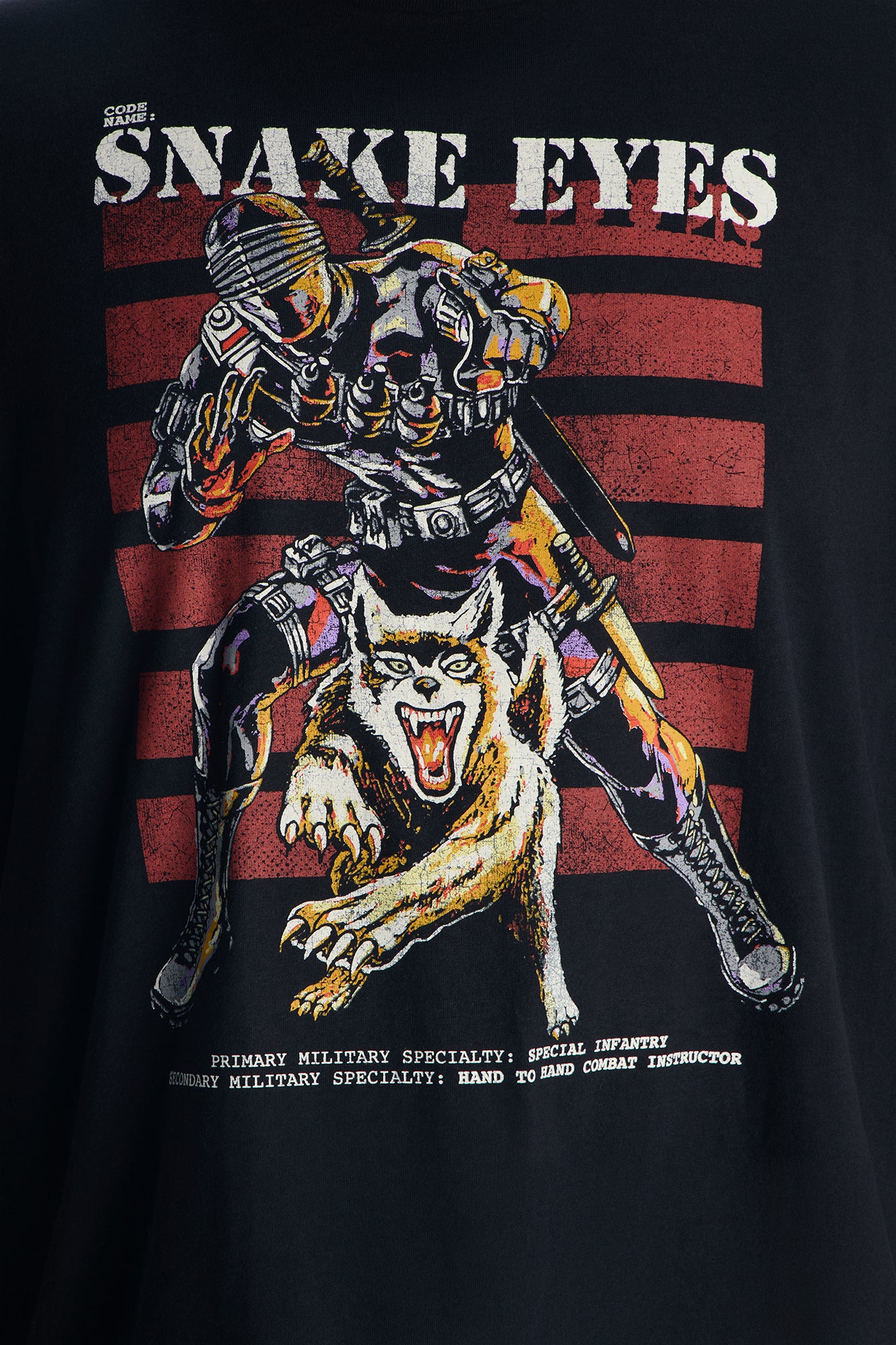 GI Joe Snake Eyes Boxy Short Sleeve Tee - Black