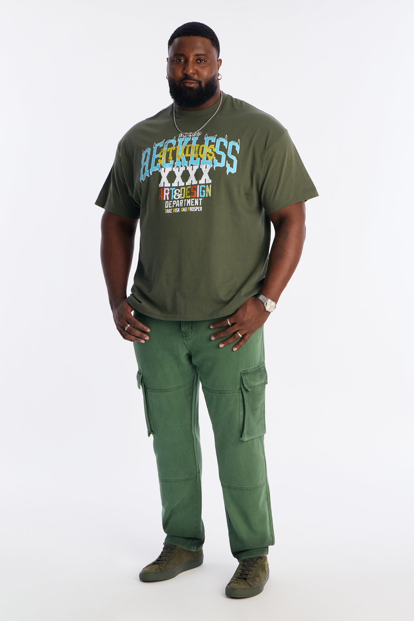 Slim Easy Days Cargo Jean - Sage