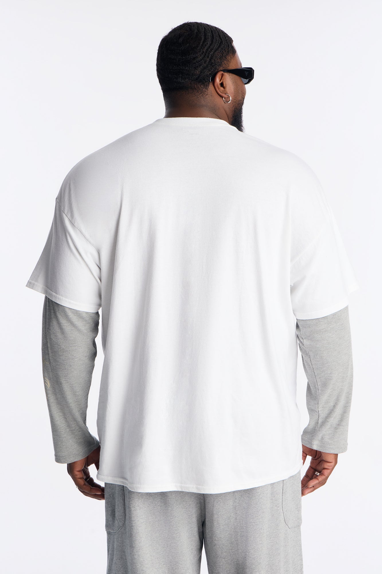Angelic Thermal Twofer Tee - White/combo