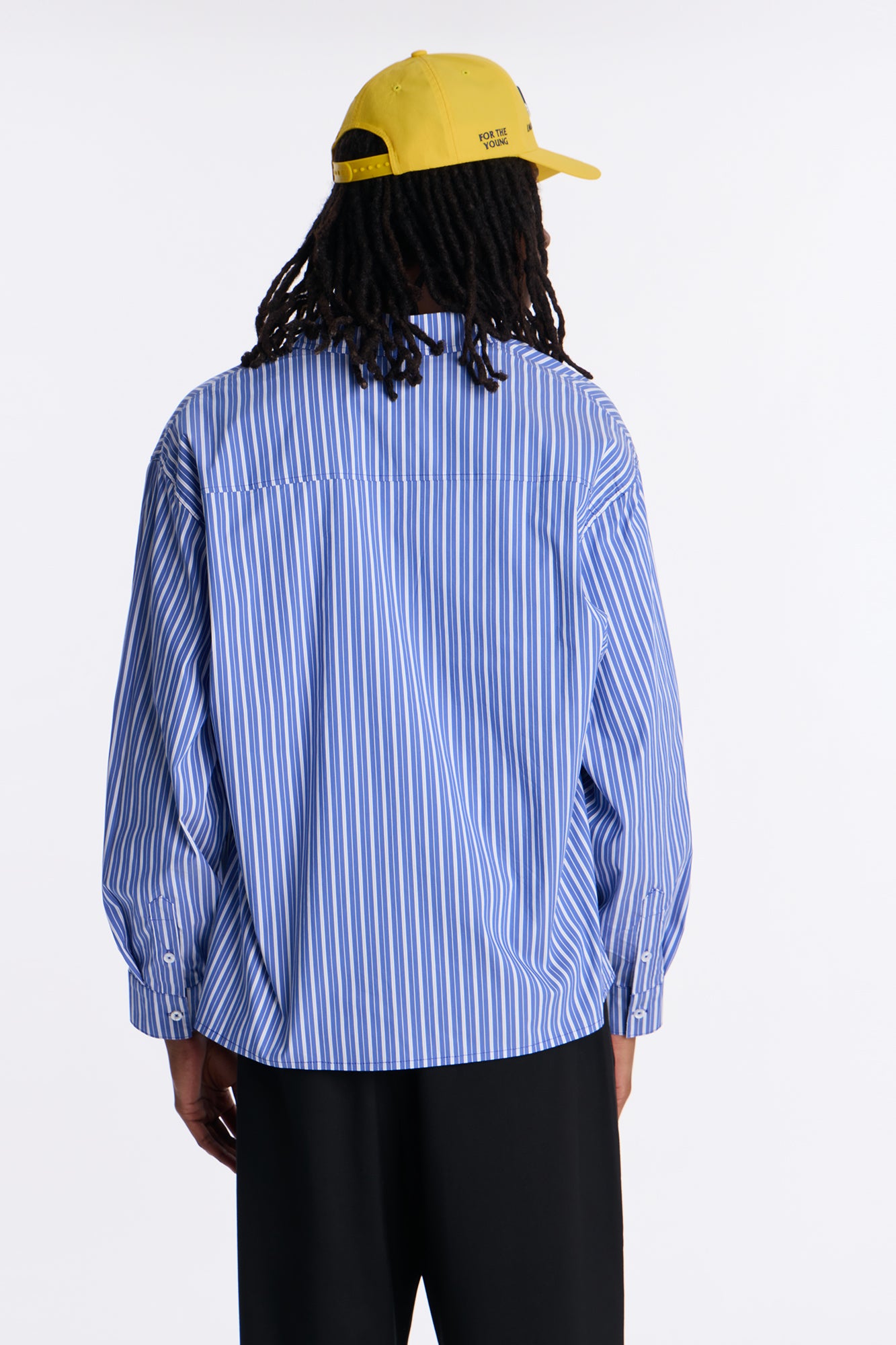 Santos Striped Button Up Shirt - Blue/combo