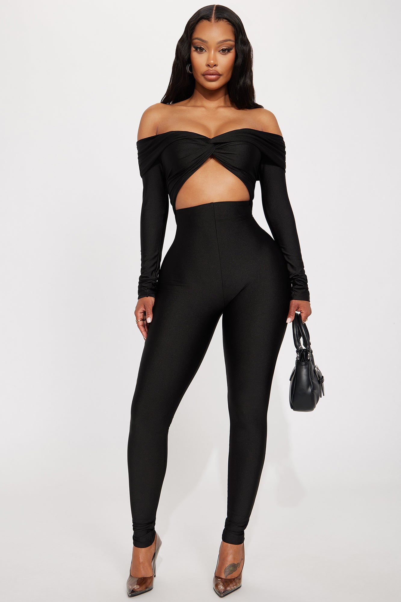 Take Me Dancing Jumpsuit - Black