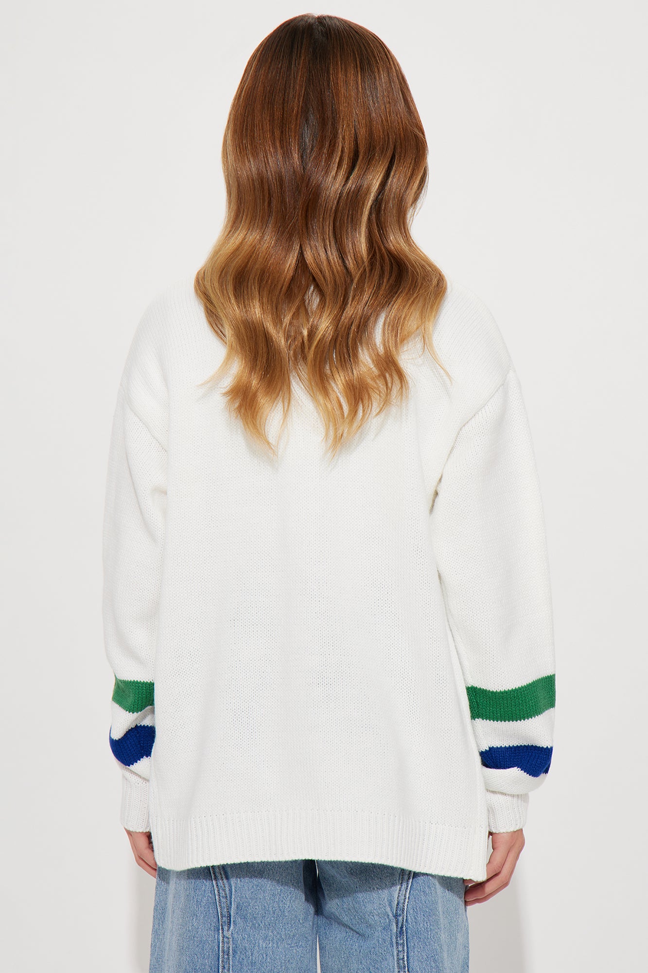 Mini Book Smart Cardigan - Ivory/combo