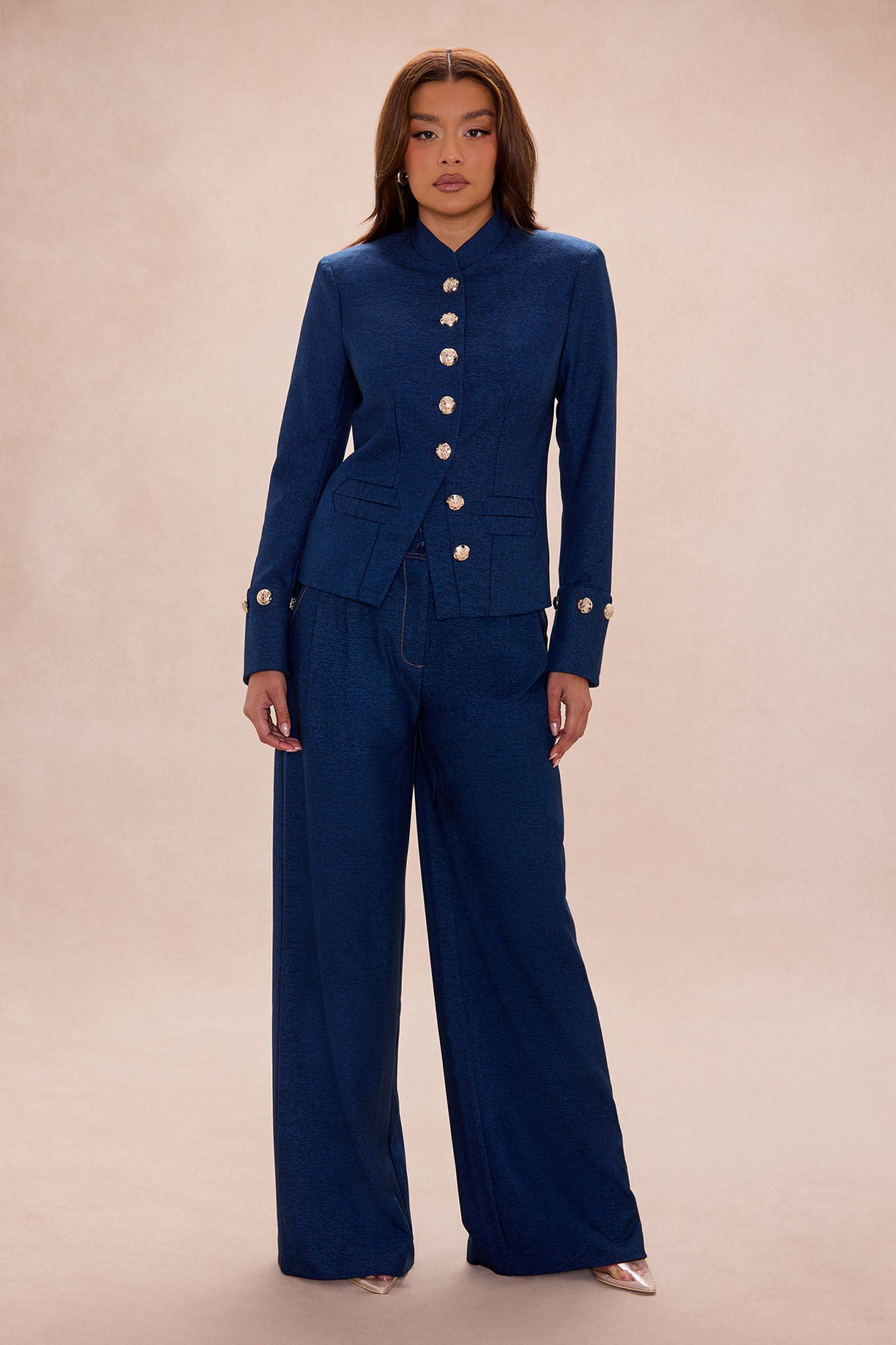 Portia Wide Leg Pant - Denim