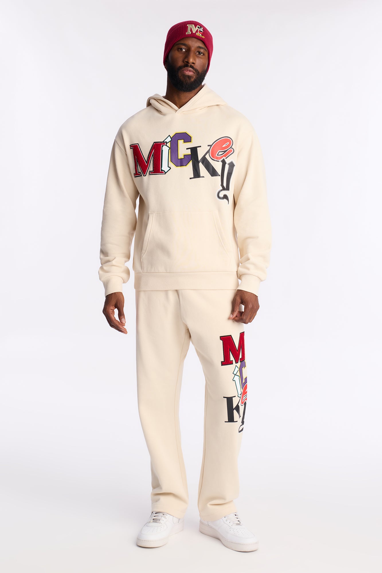 Disney Mickey Patch Hoodie - Natural