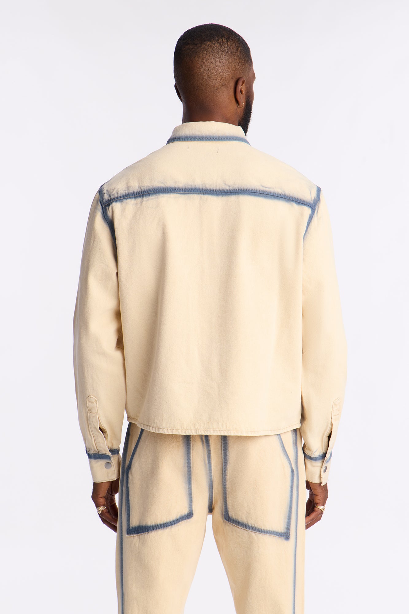Highland Park Drift Button Up - Cream/combo