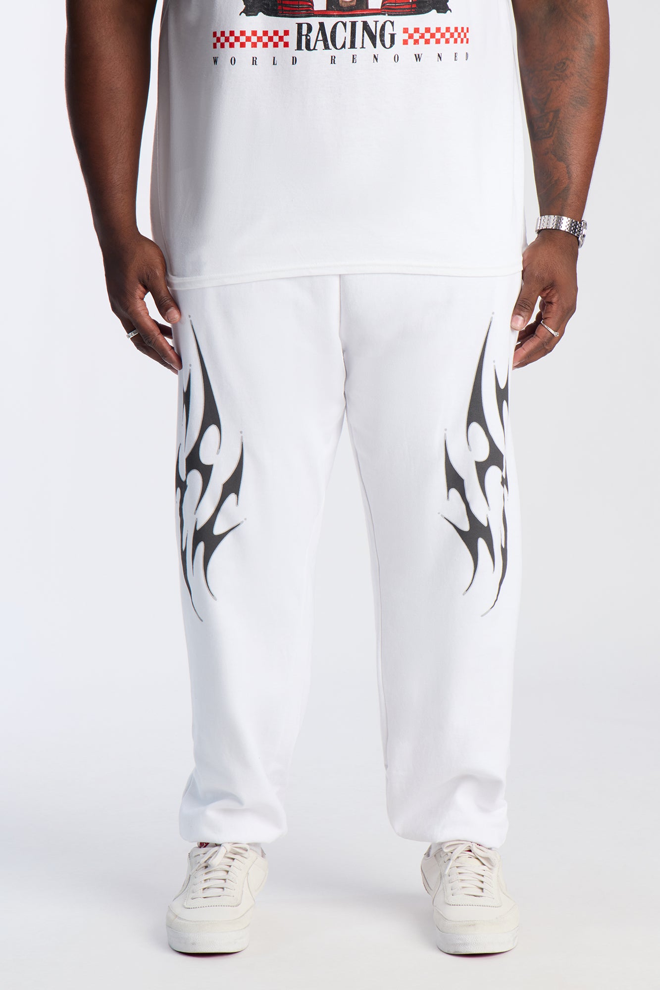 Tapped In Jogger - White