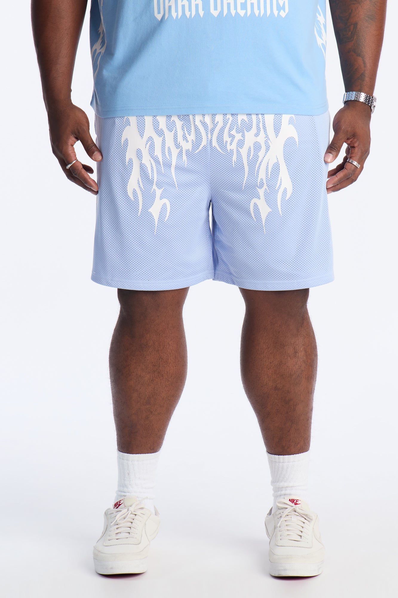 Midnight Anthem Graphic Mesh Short - Blue/combo