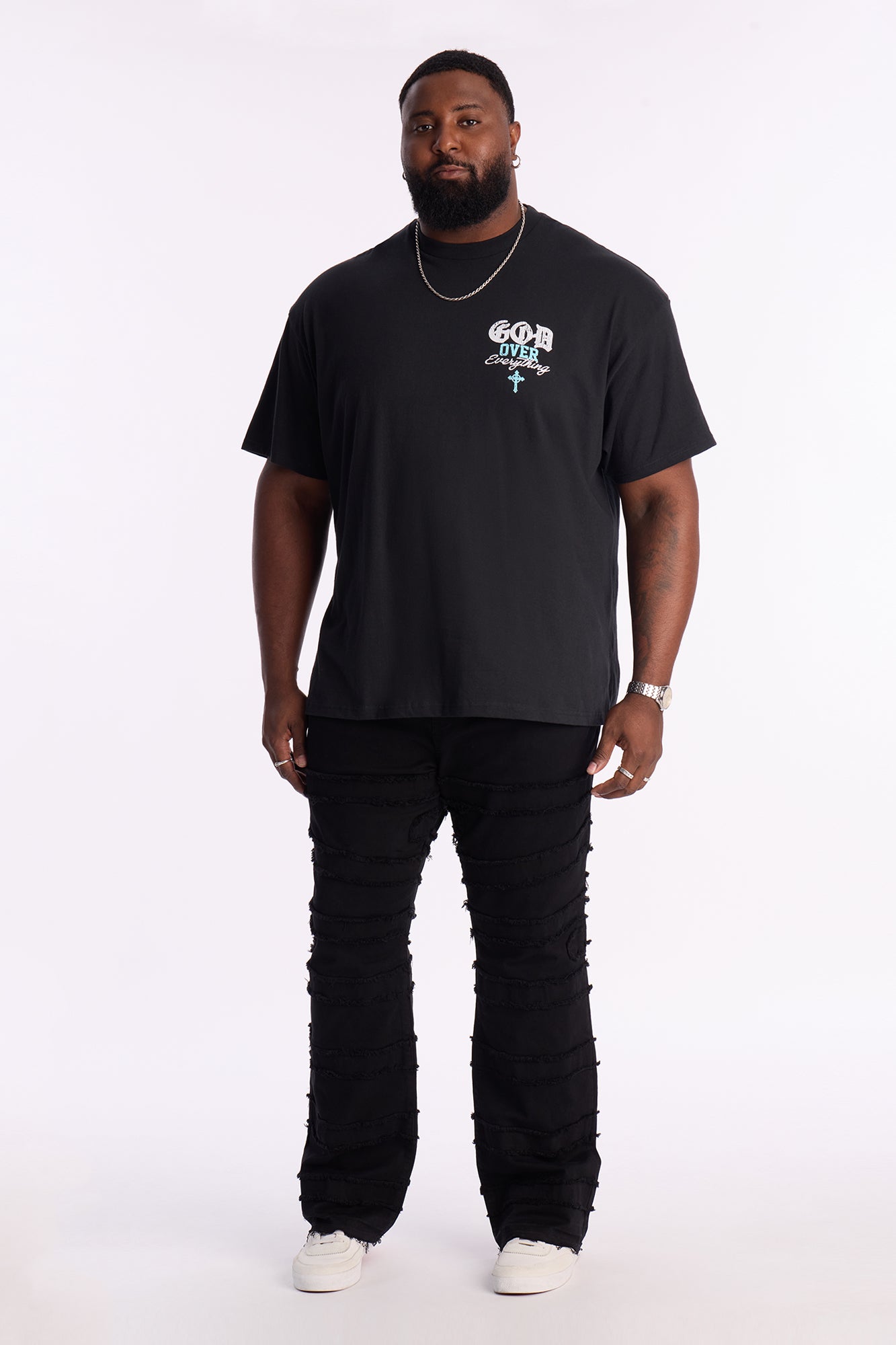 Stacked Slim Flared Tectonic Pant - Black Wash