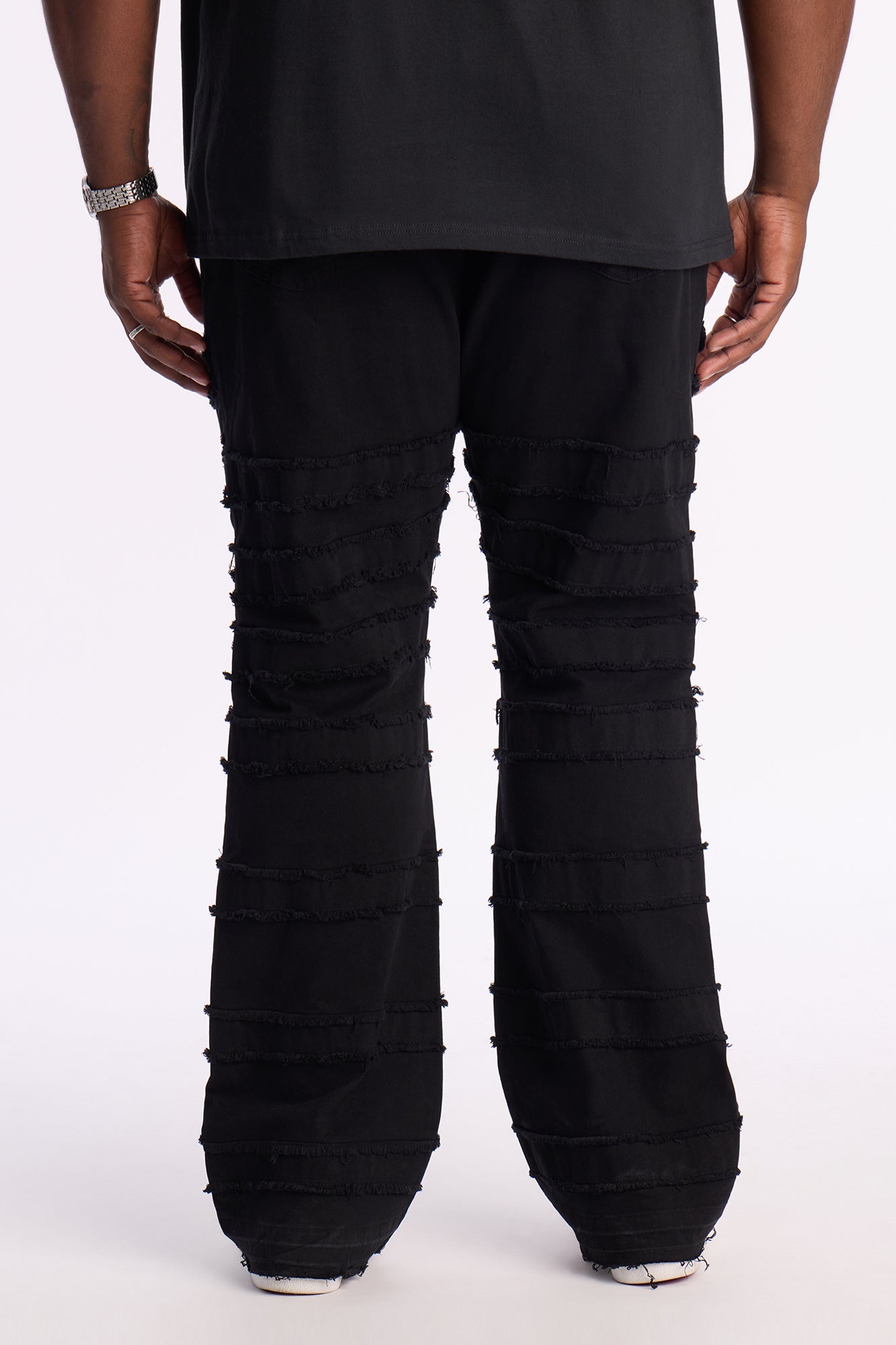 Stacked Slim Flared Tectonic Pant - Black Wash