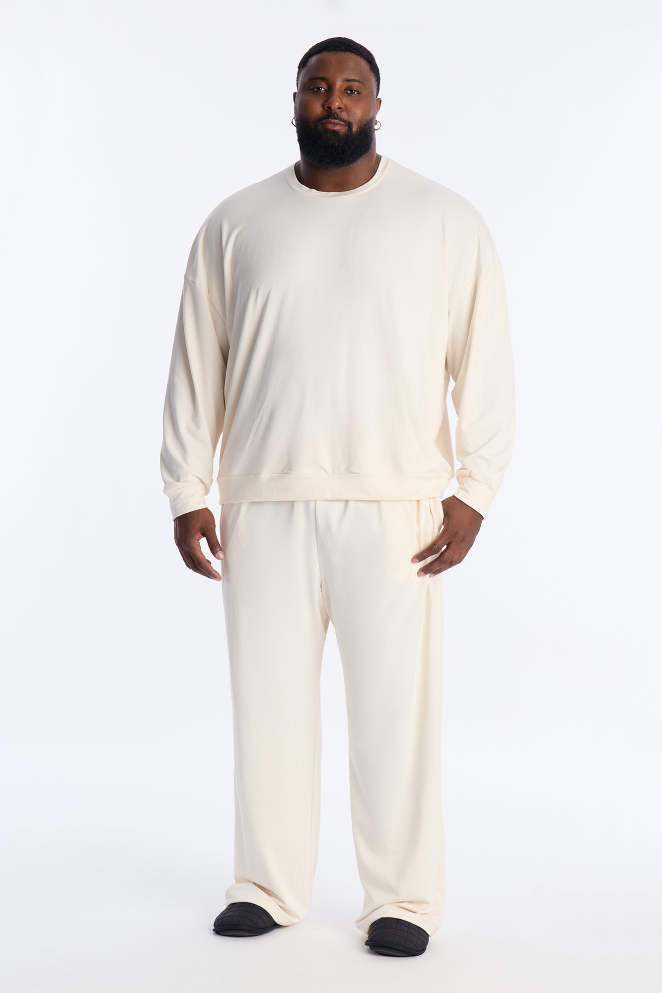 Off Duty Lounge Fleece Set - Stone
