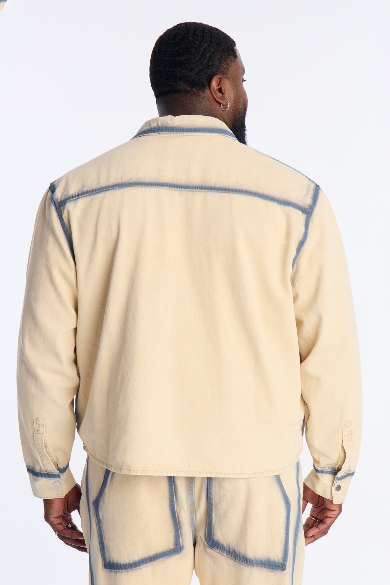Highland Park Drift Button Up - Cream/combo