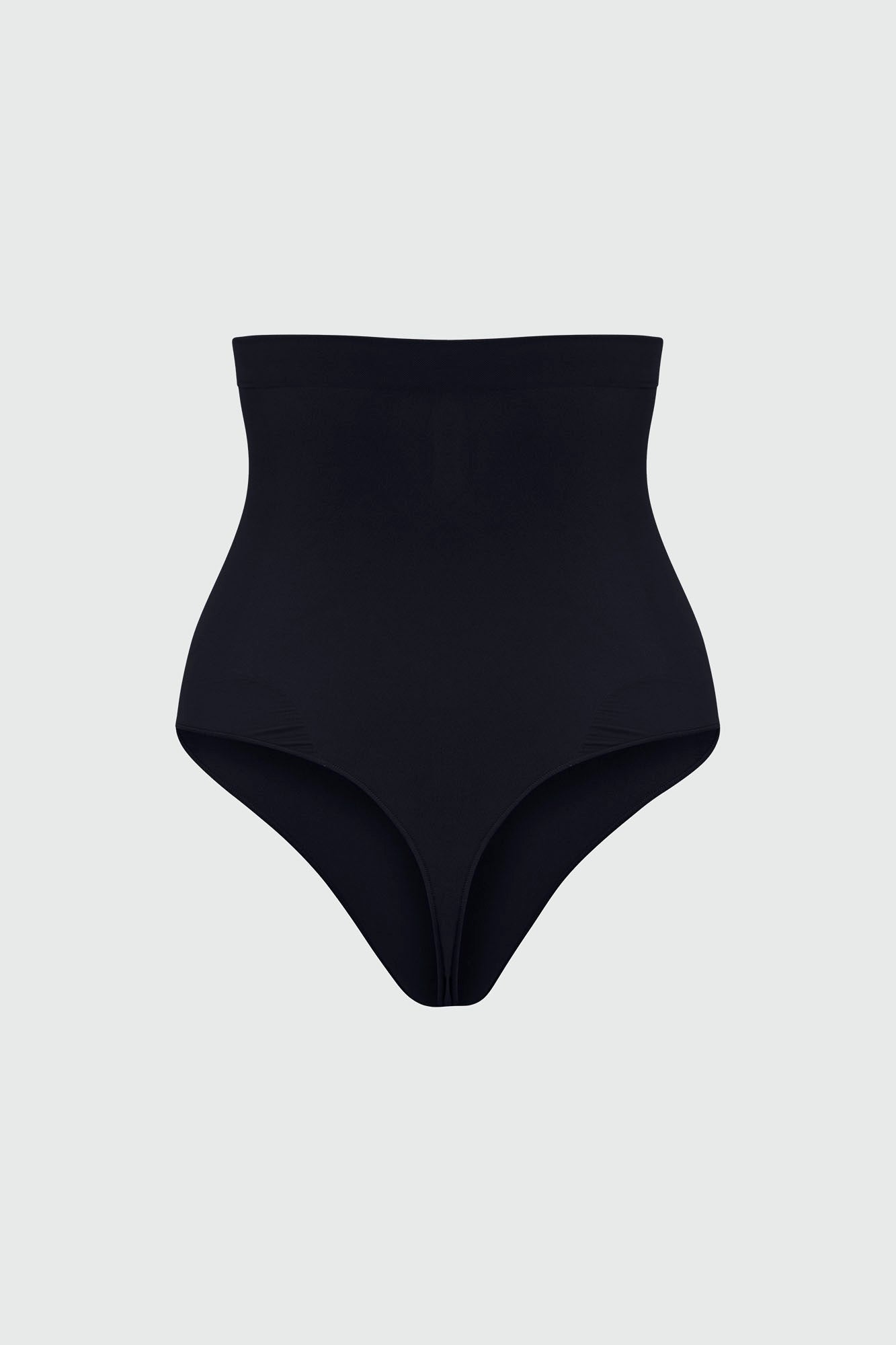 Nova Sculpt Seamless Strong Compression High Waisted Thong - Black