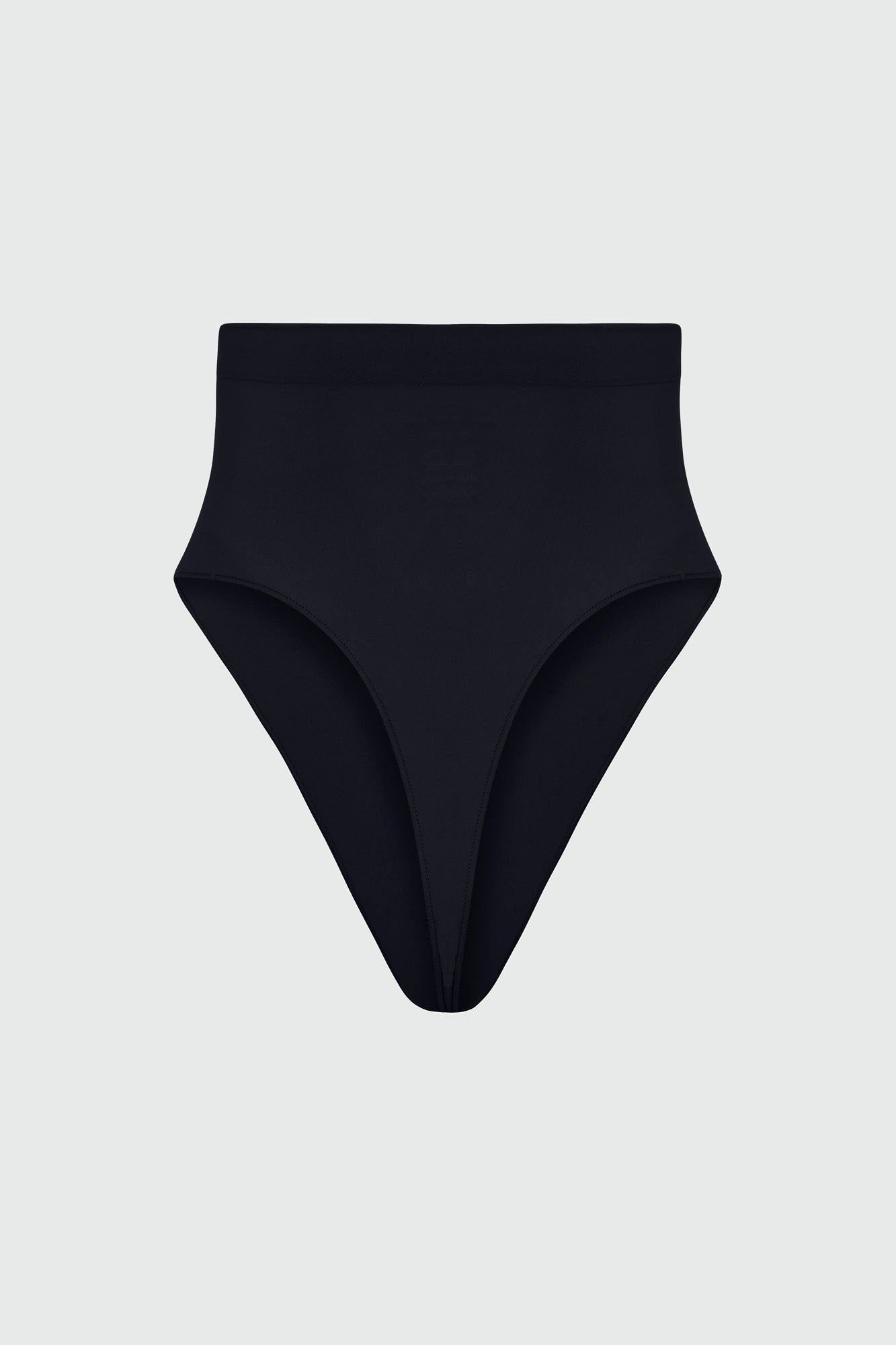 Nova Sculpt Seamless Strong Compression Mid Waist Thong - Black