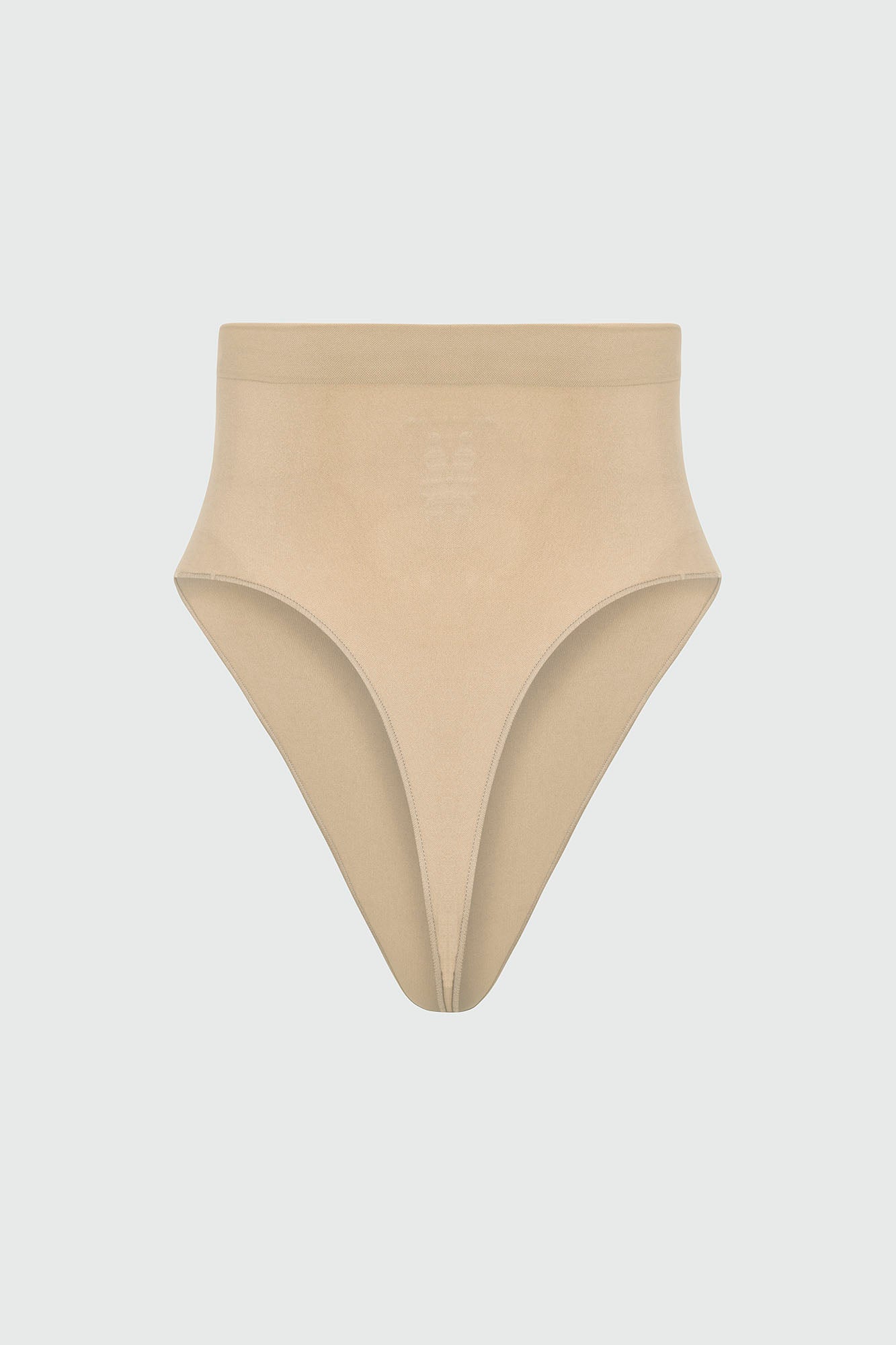 Nova Sculpt Seamless Strong Compression Mid Waist Thong - Sand