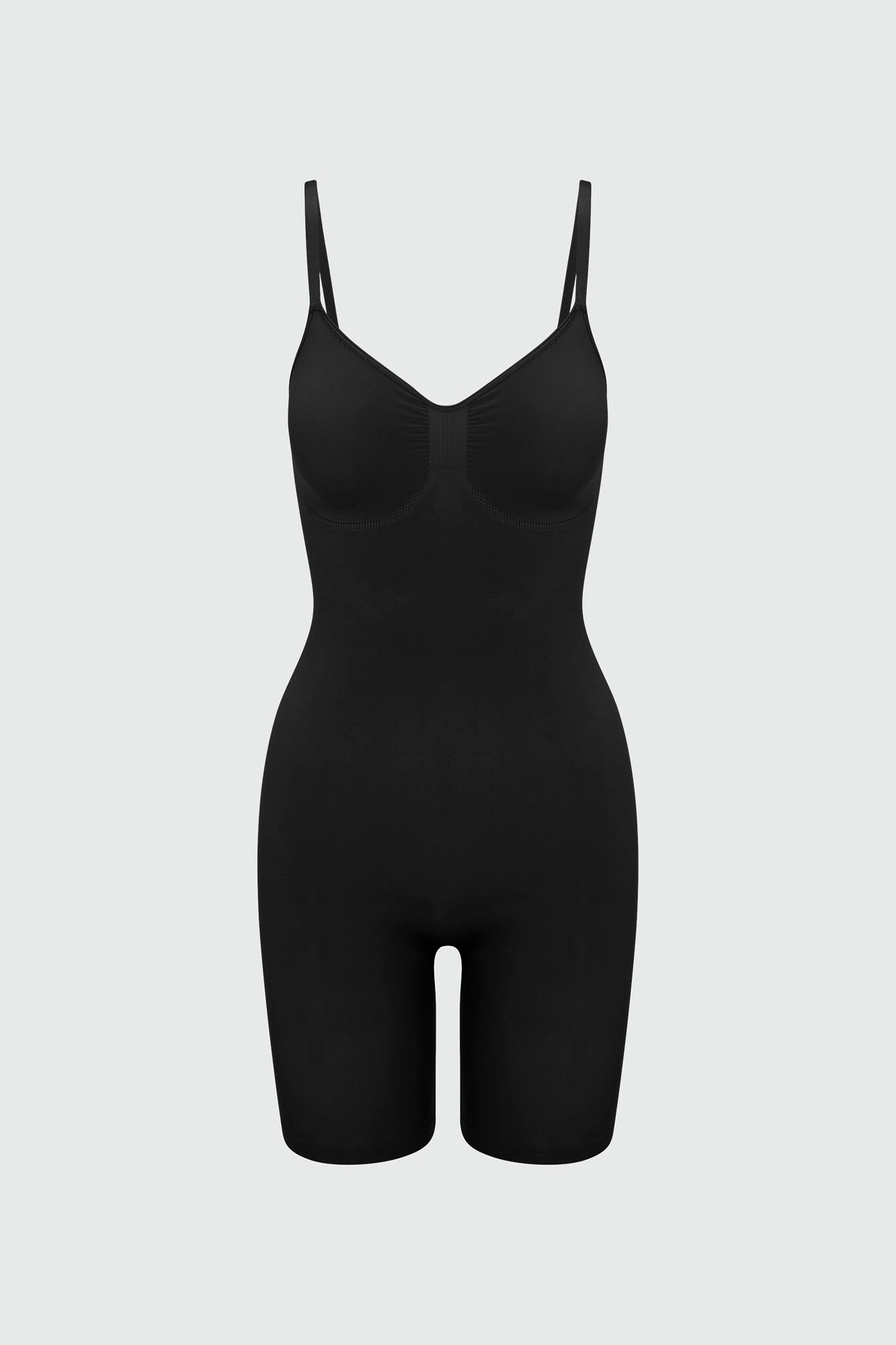 Nova Sculpt Seamless Strong Compression Thigh Shaping Bodysuit - Black