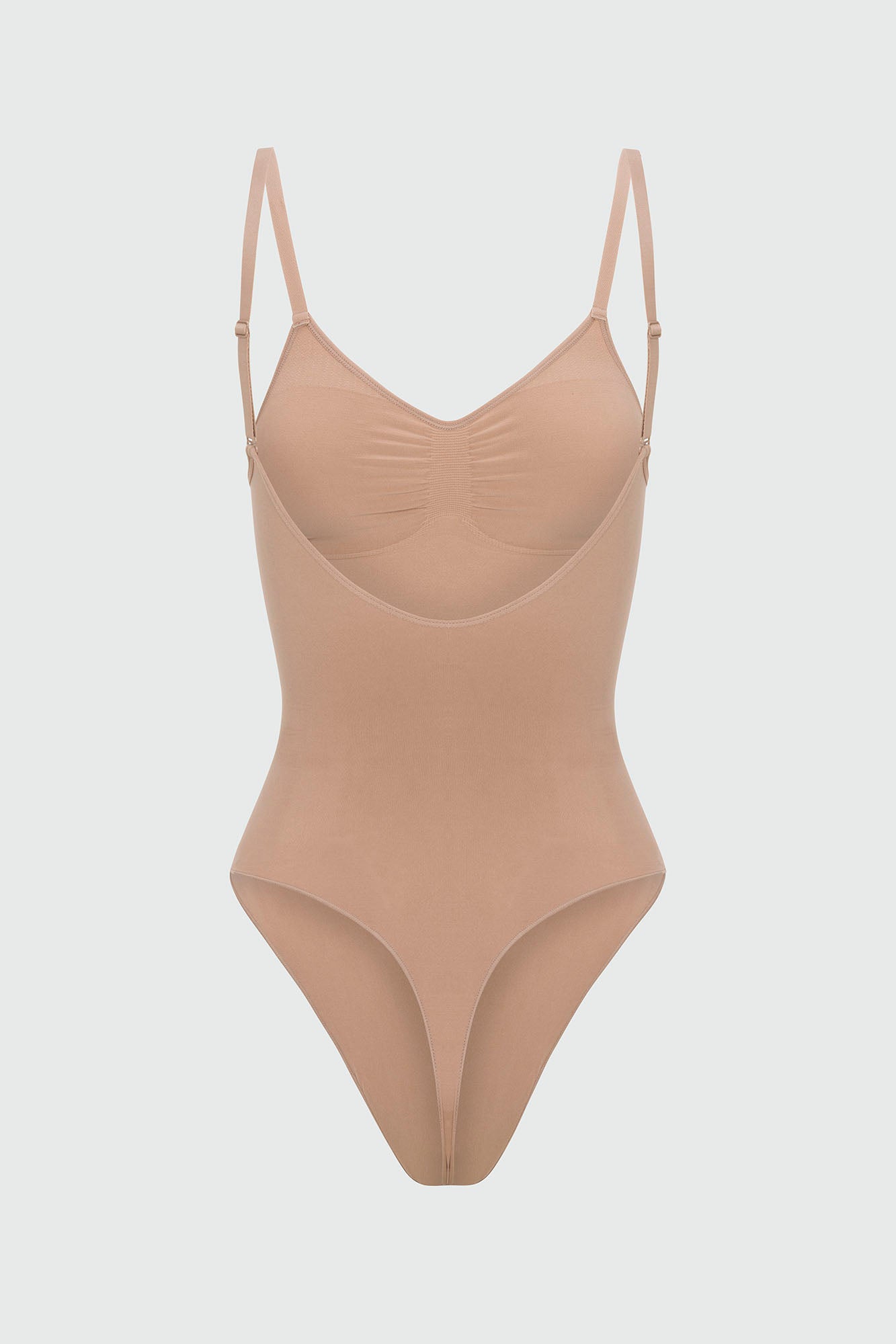 Nova Sculpt Seamless Strong Compression Low Back Thong Bodysuit - Nude