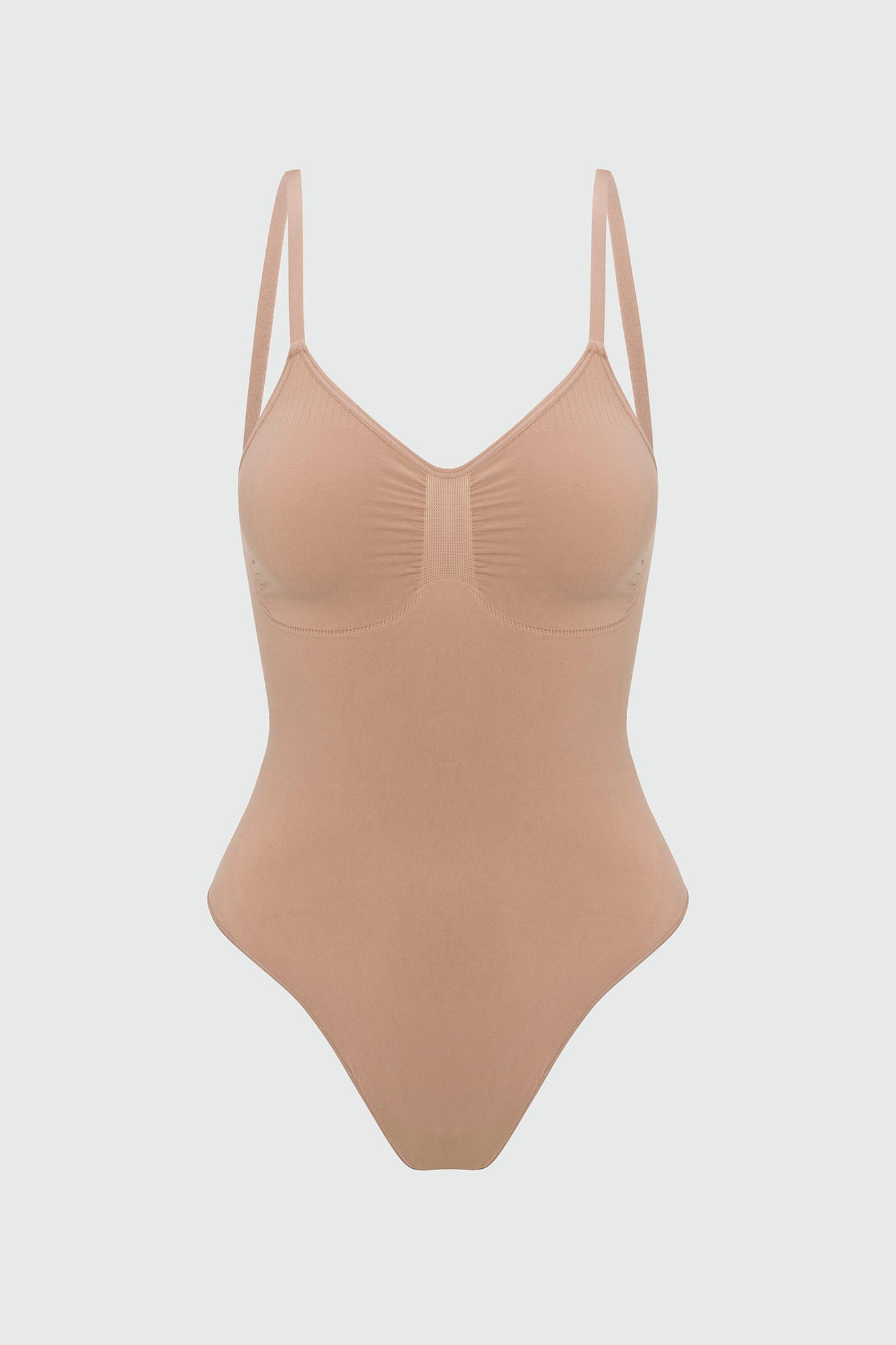 Nova Sculpt Seamless Strong Compression Low Back Thong Bodysuit - Nude