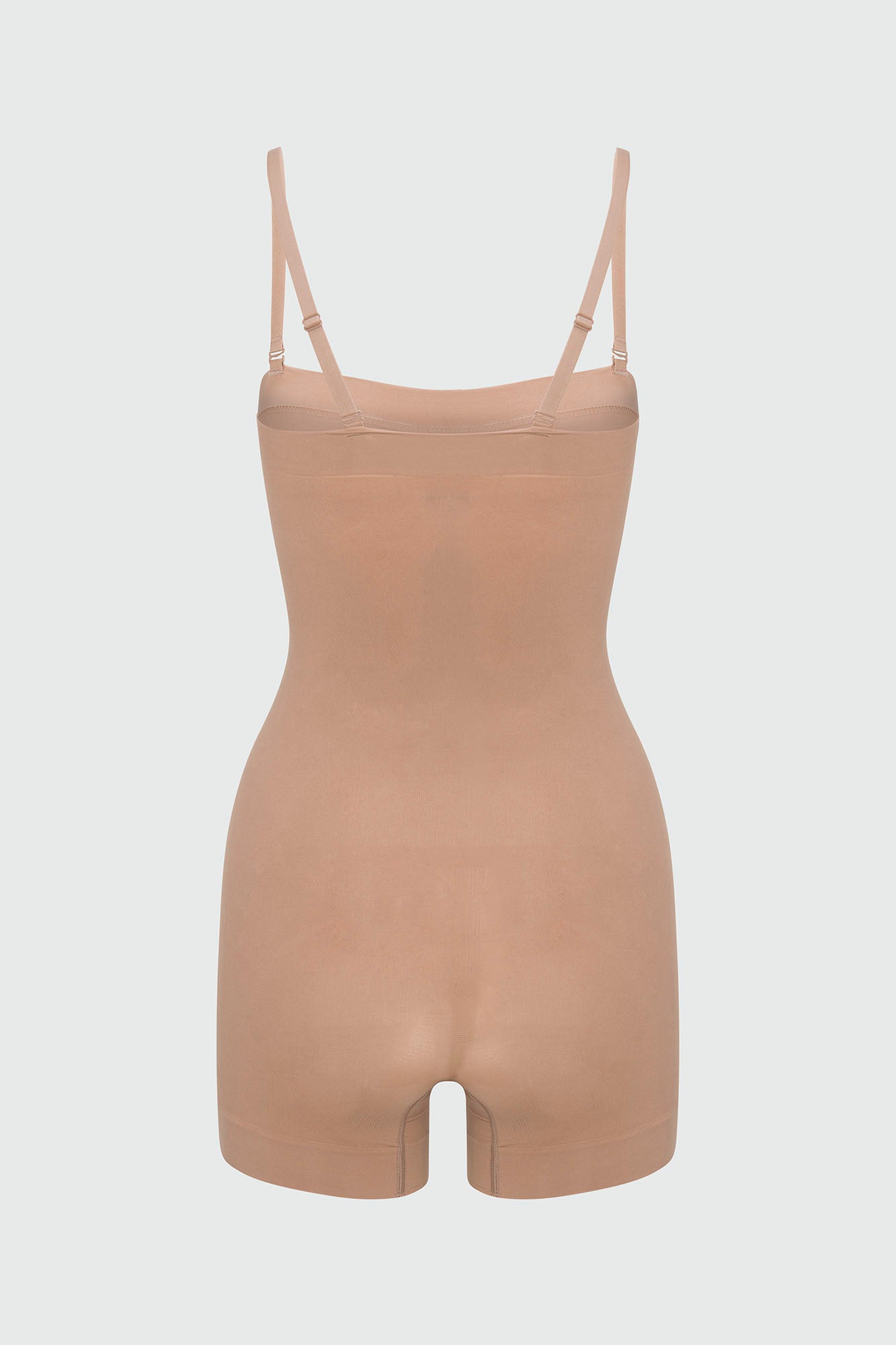 Nova Sculpt Seamless Strong Compression Strapless Shortie Bodysuit - Nude