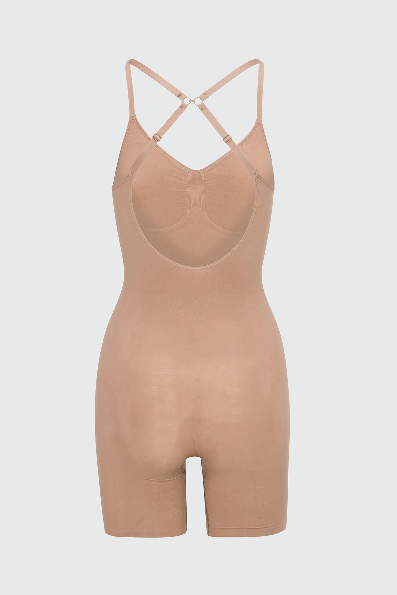 Nova Sculpt Seamless Strong Compression Low Back Thigh Shaping Bodysuit - Nude