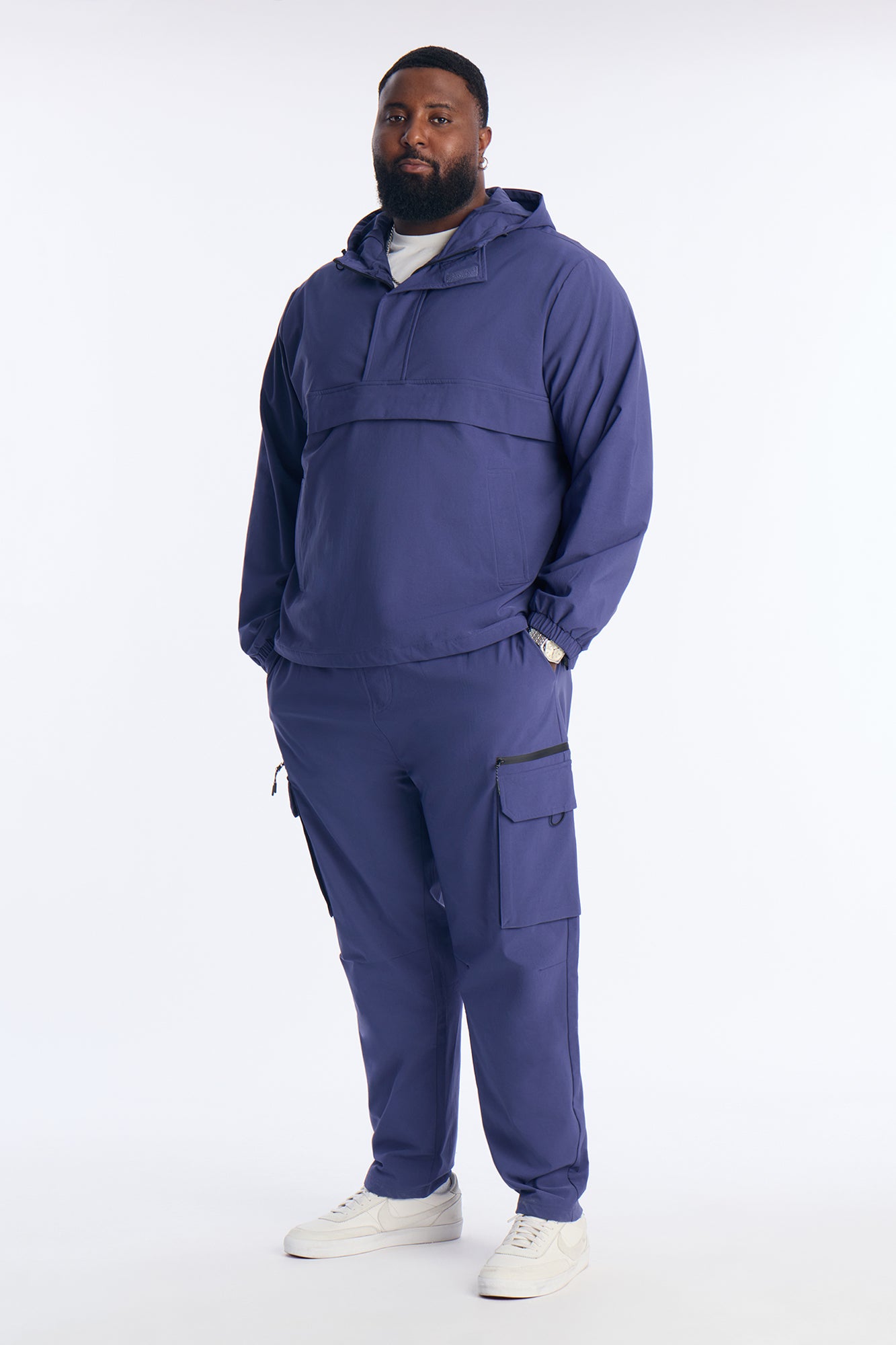 Desert Storm Pullover Anorak - Navy