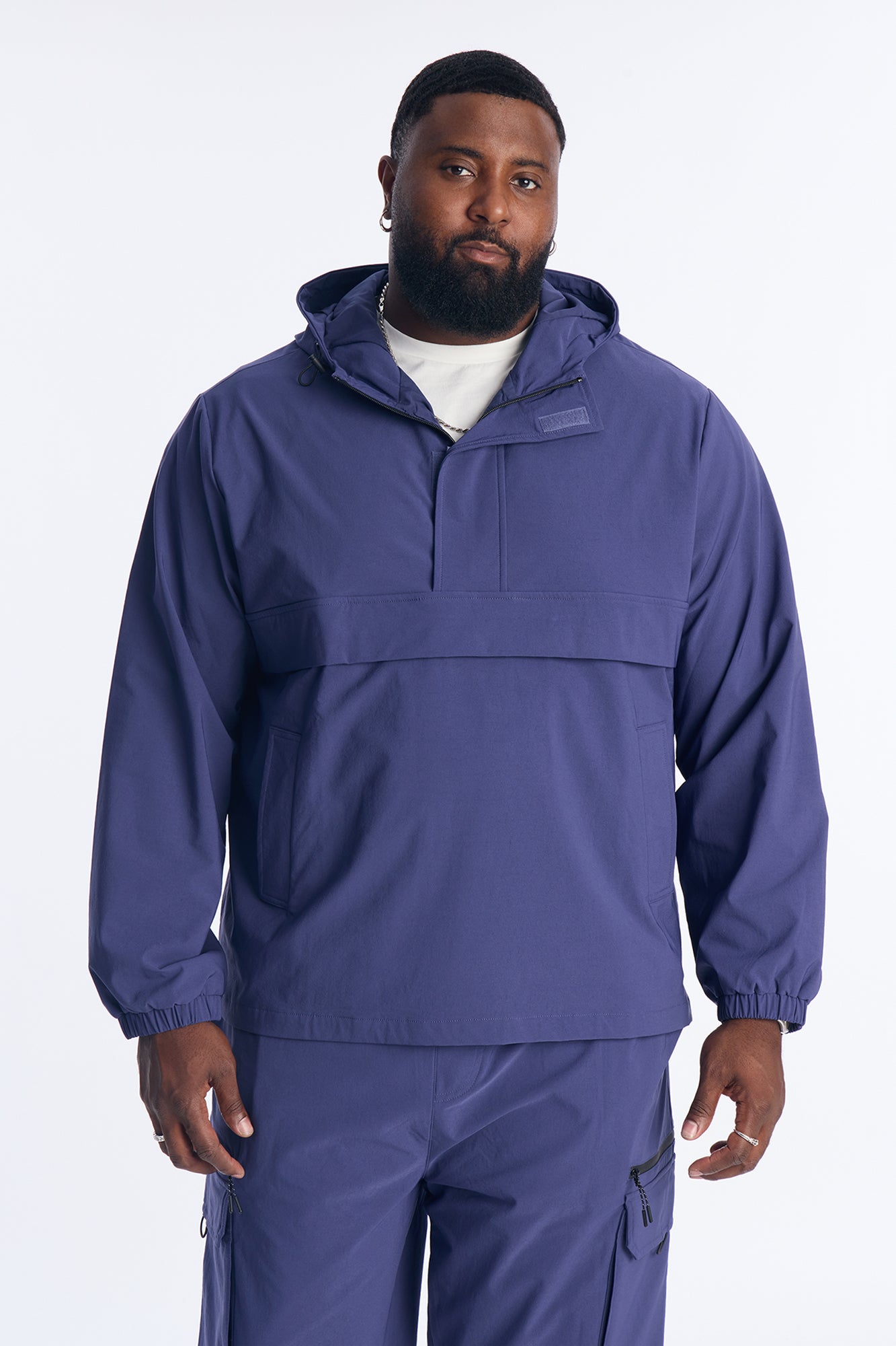 Desert Storm Pullover Anorak - Navy
