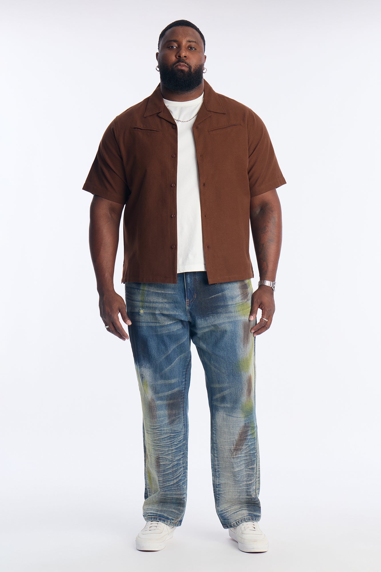 Frontier Fit Button Up Shirt - Brown