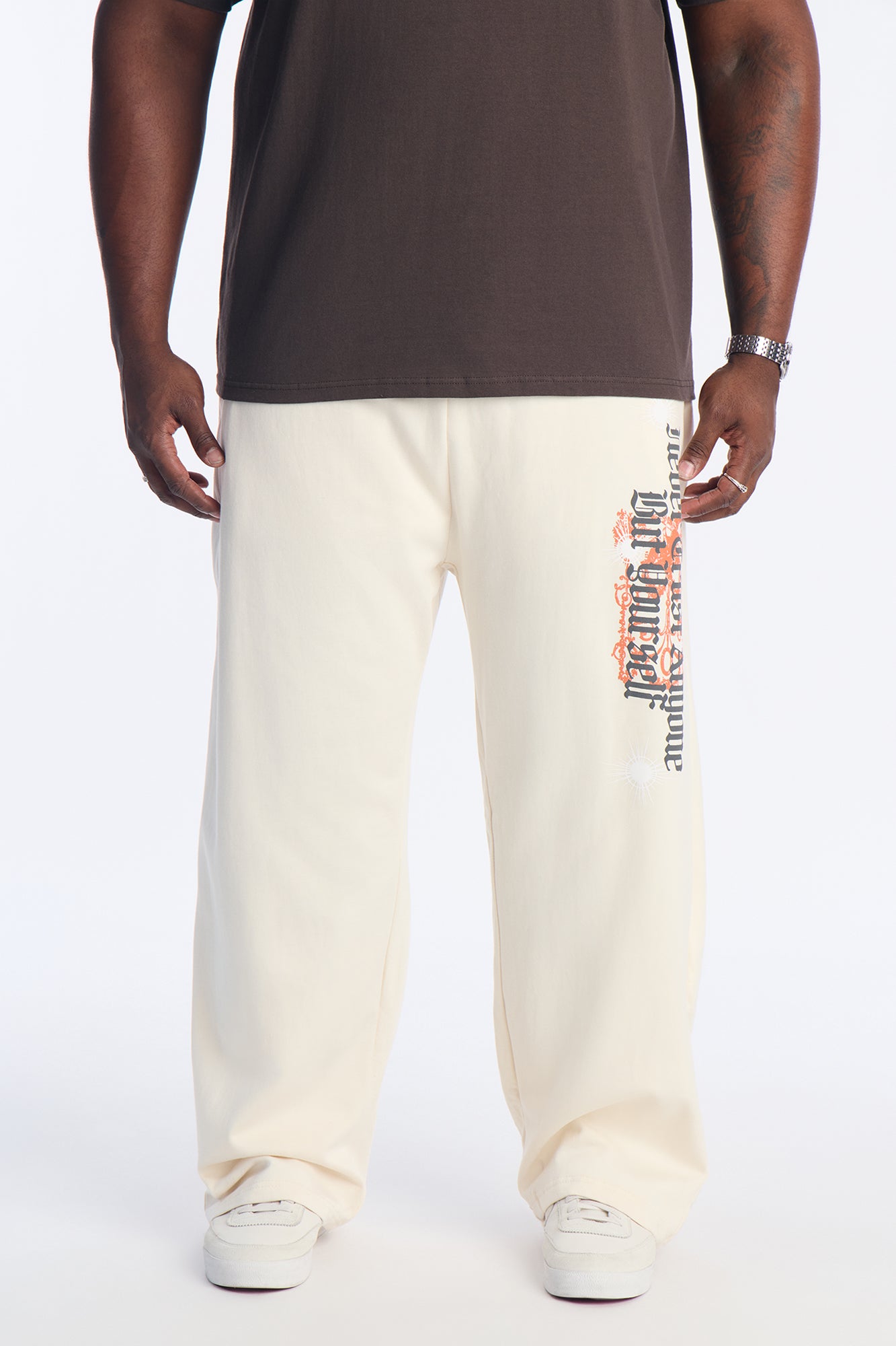 Only Trust Myself Sweatpants - Cream