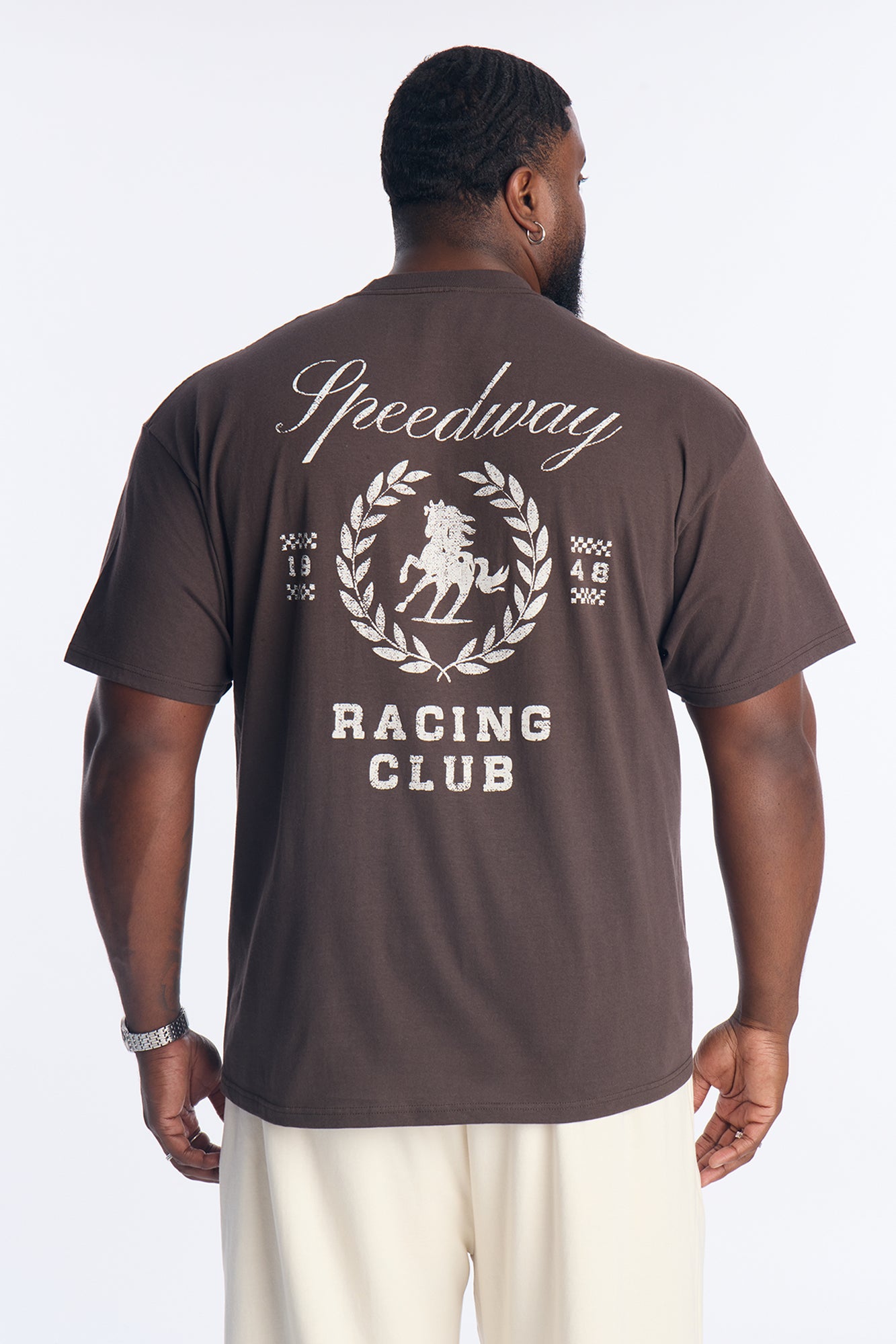 Speedway Racing Club Short Sleeve Tee - Brown