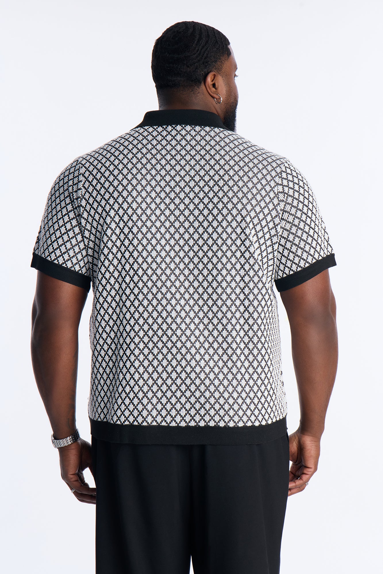 Mod Echo Johnny Collar Polo - Black/combo