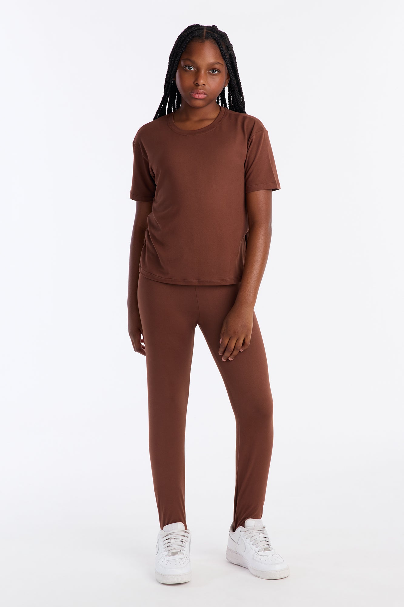 Mini Weekend Vibes Legging Set II - Brown