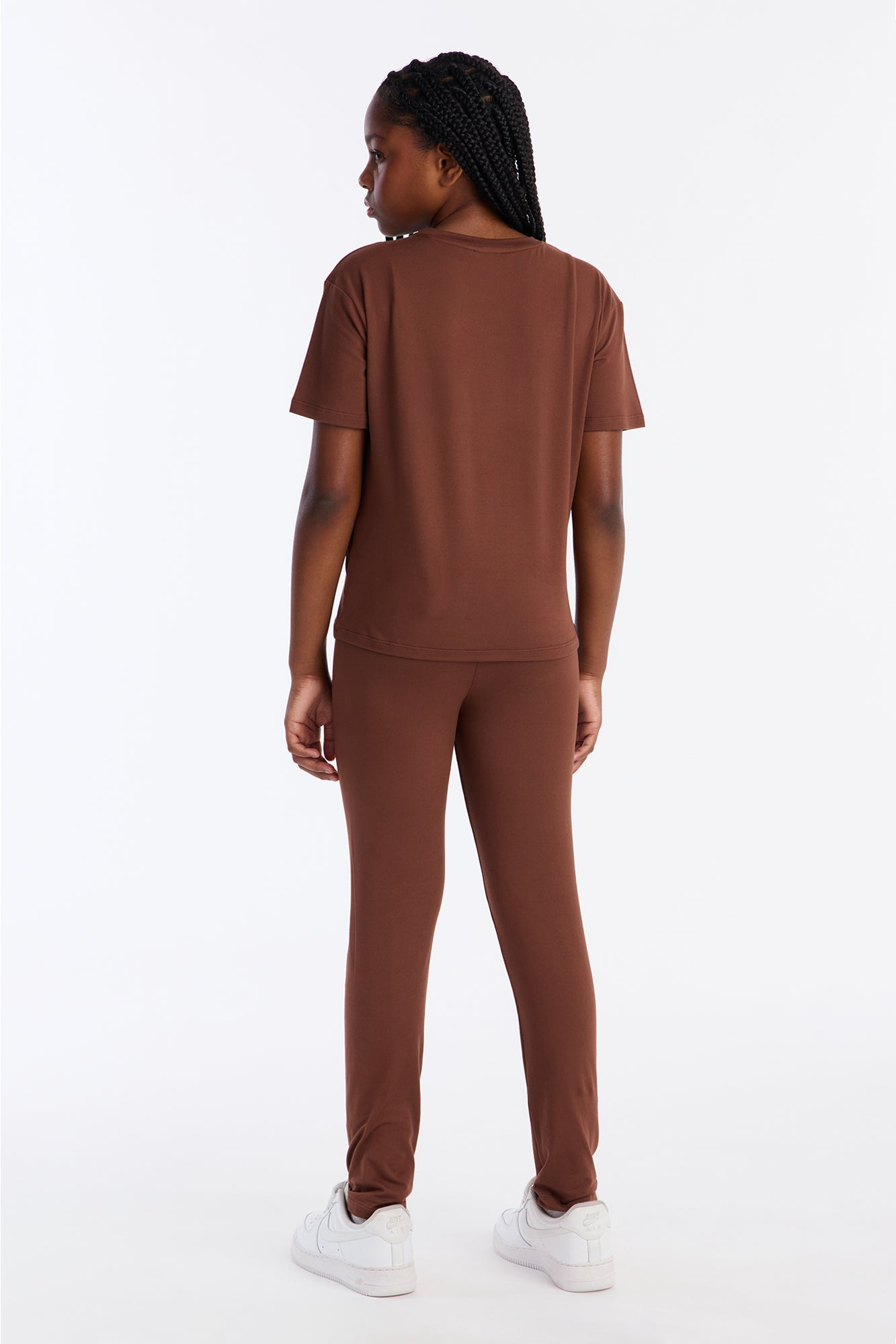 Mini Weekend Vibes Legging Set II - Brown