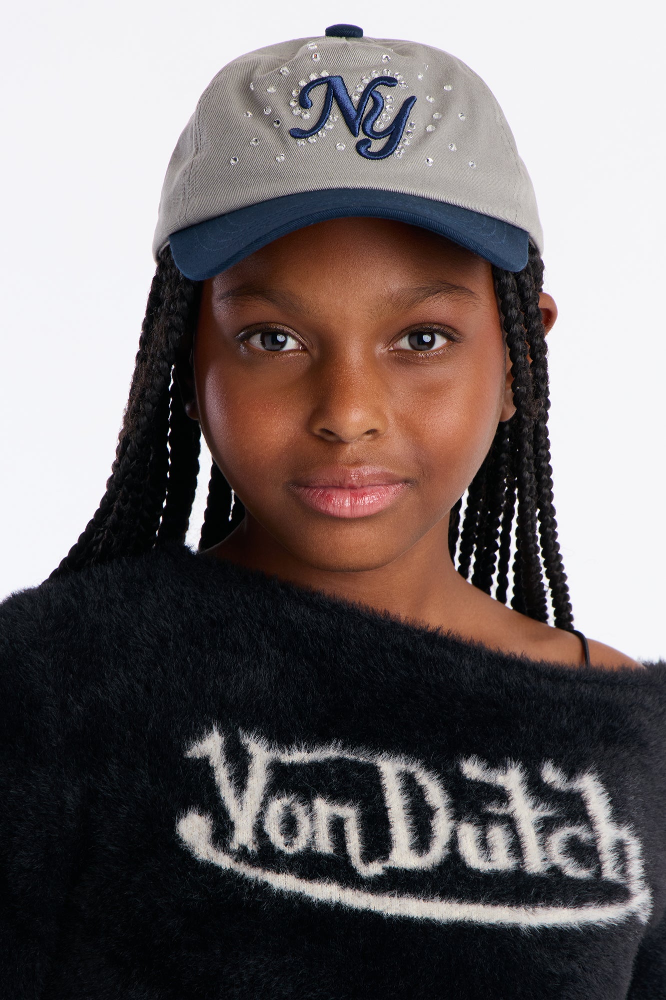 Mini City Lights NY Baseball Hat - Grey/combo