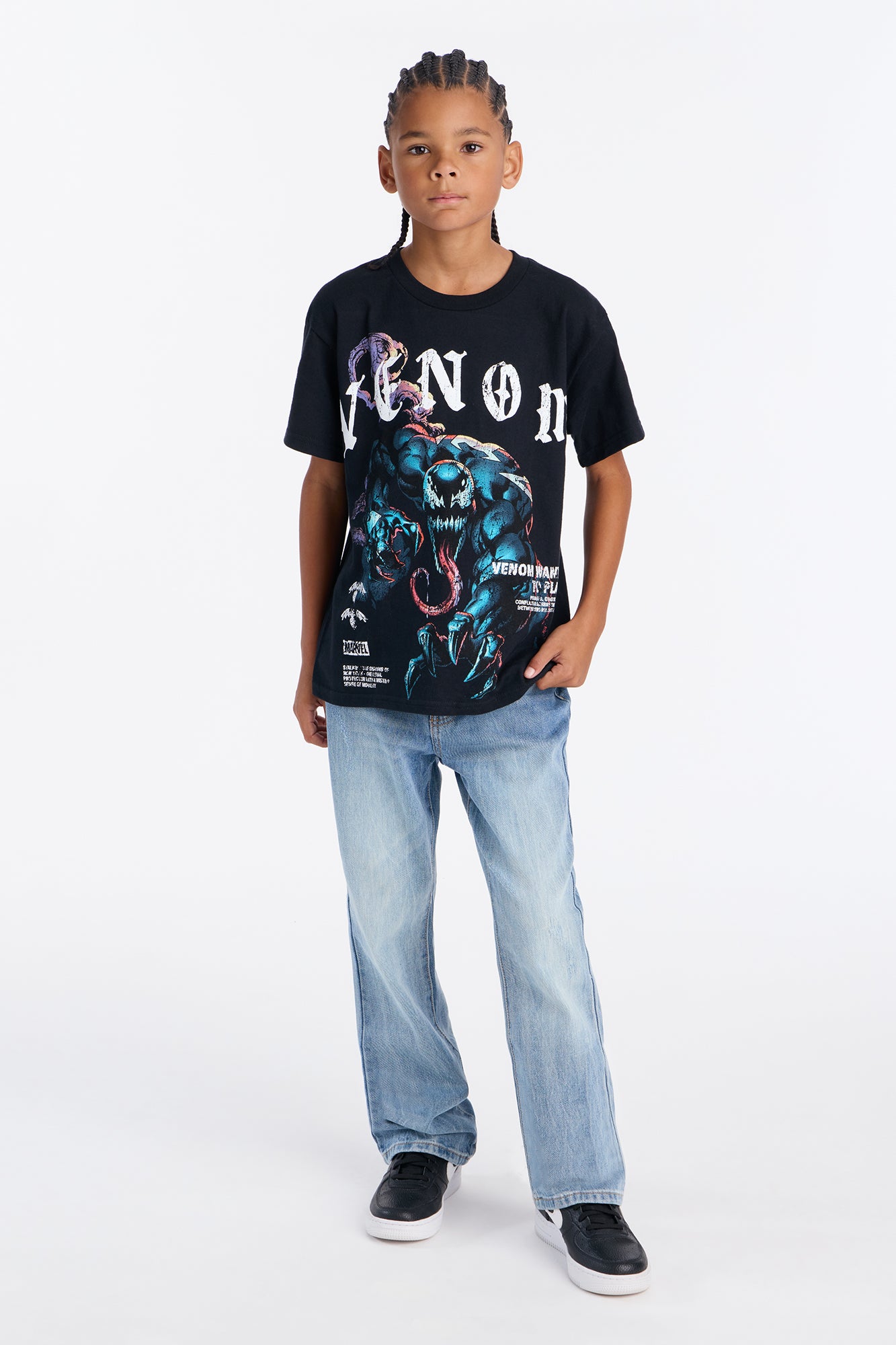 Mini Venom Came To Play Oversized Short Sleeve Tee - Black