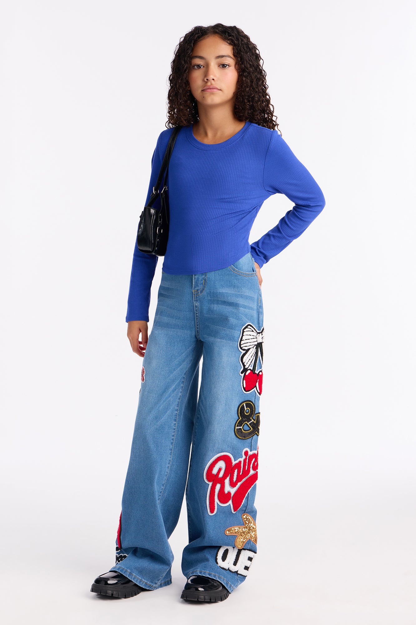 Mini Jaclyn Long Sleeve Top - Royal