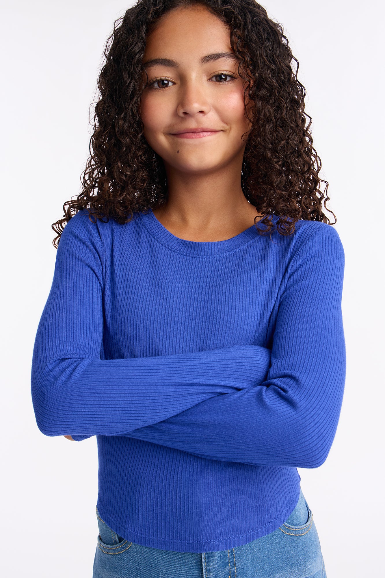 Mini Jaclyn Long Sleeve Top - Royal
