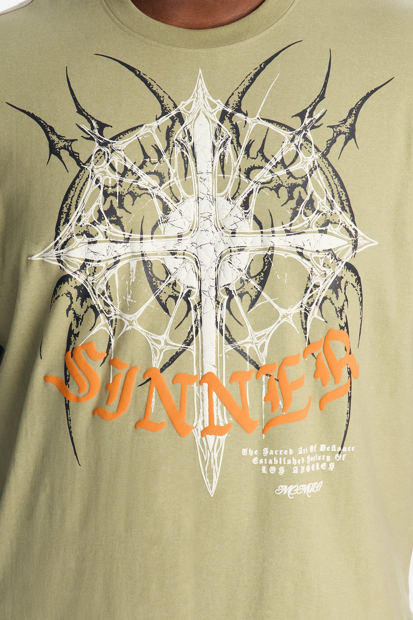 Once A Sinner 2fer Long Sleeve Tee - Green