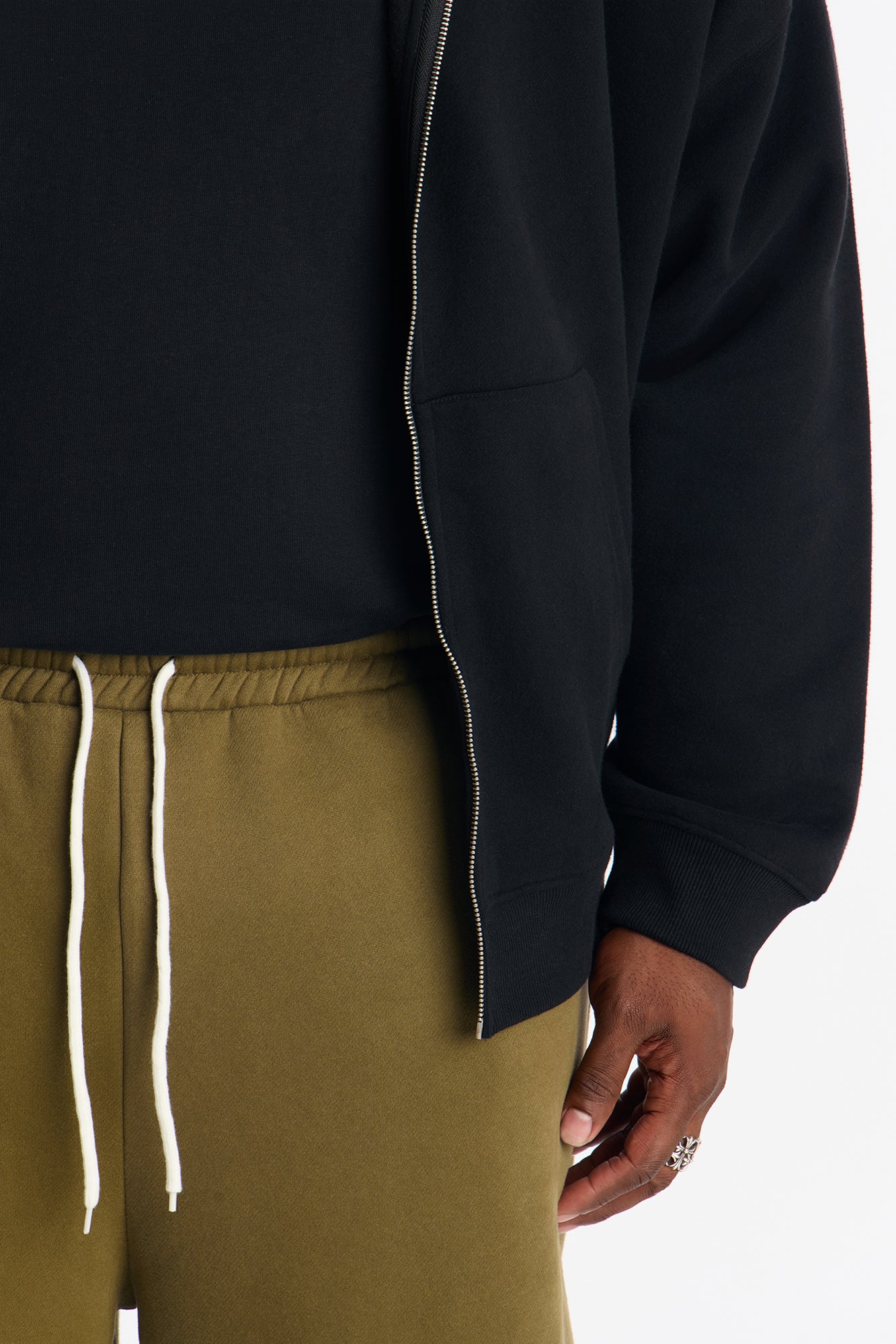 Gods Plan Wide Leg Sweatpants - Olive