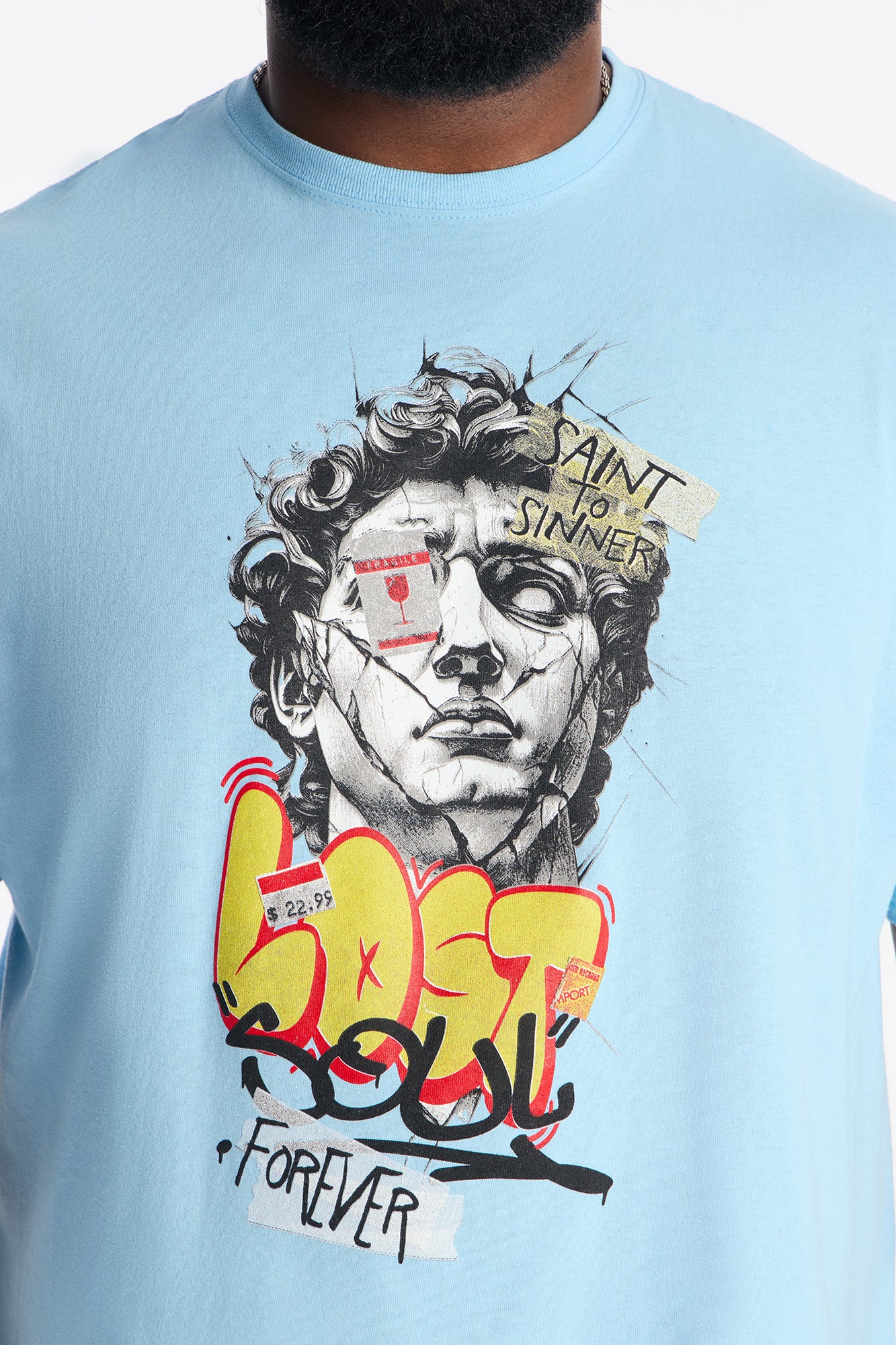 Another Lost Soul Short Sleeve Tee - Light Blue