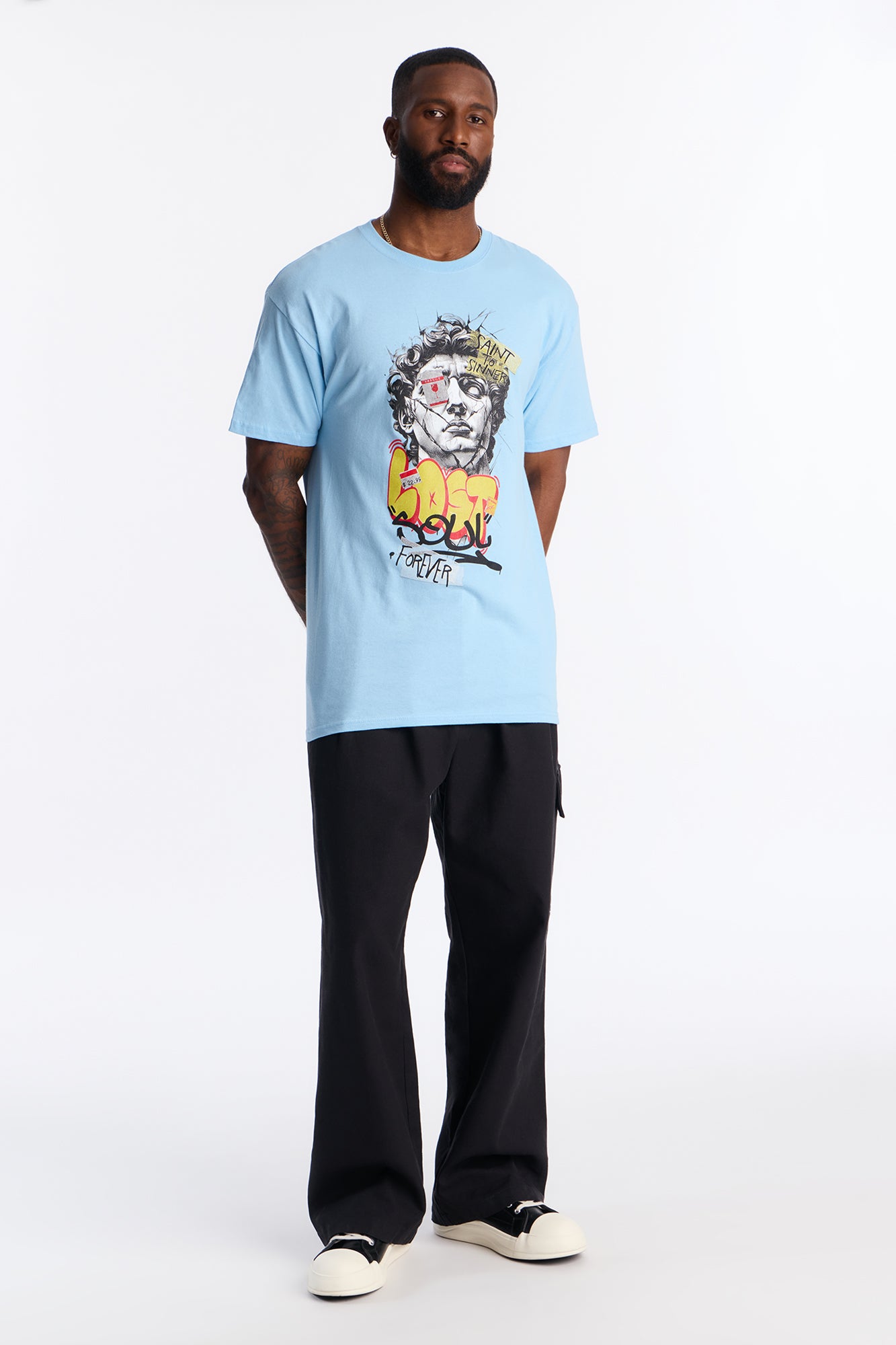 Another Lost Soul Short Sleeve Tee - Light Blue